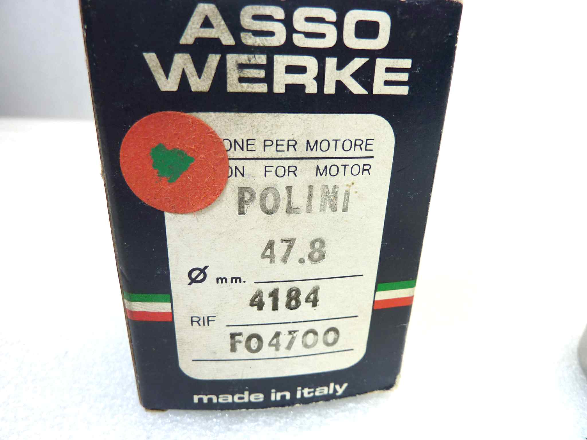 Pistone Polini Asso Werke diametro 47,8 cod 4184 no spinotto NUOVO Fondo di magazzino, VEDI FOTO, LEGGI DESCRIZIONE - immagine 2