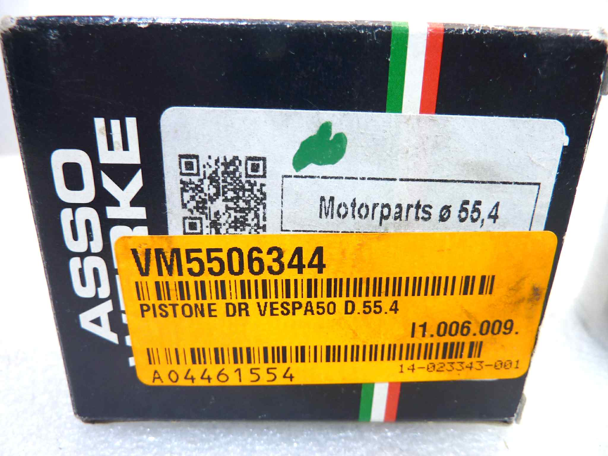 Pistone Piaggio Vespa Asso Werke diametro 55,4 cod VM 5506344 NUOVO Fondo di magazzino, VEDI FOTO, LEGGI DESCRIZIONE - immagine 2