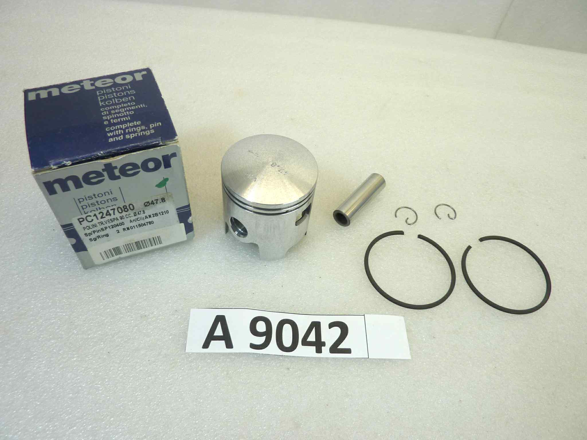 Pistone Polini trasf Vespa 90 cc Meteor diametro 47,8 cod PC 1247080 NUOVO Fondo di magazzino, VEDI FOTO, LEGGI DESCRIZIONE