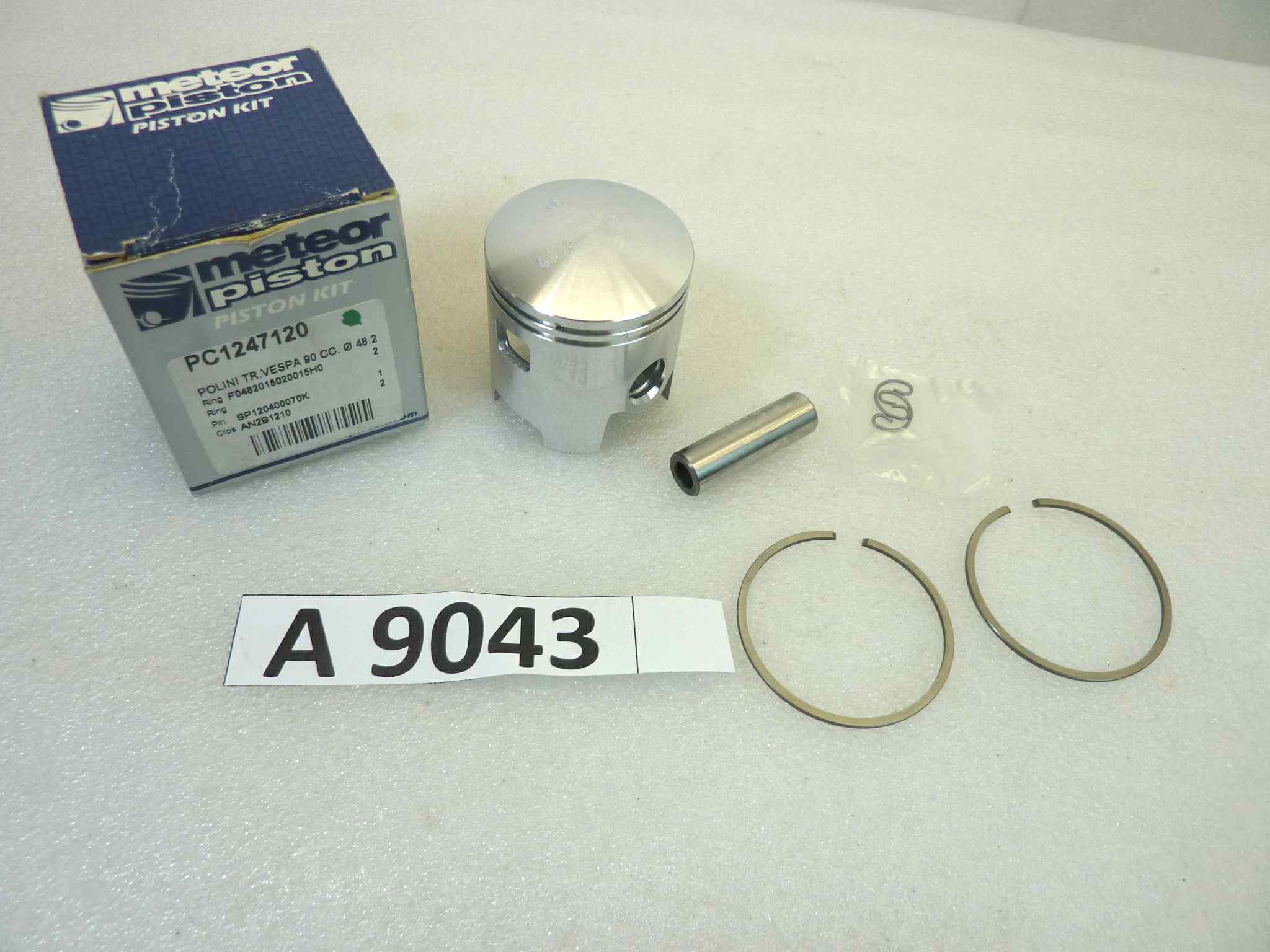 Pistone Polini trasf Vespa 90 cc Meteor diametro 48,2 cod PC 1247120 NUOVO Fondo di magazzino, VEDI FOTO, LEGGI DESCRIZIONE