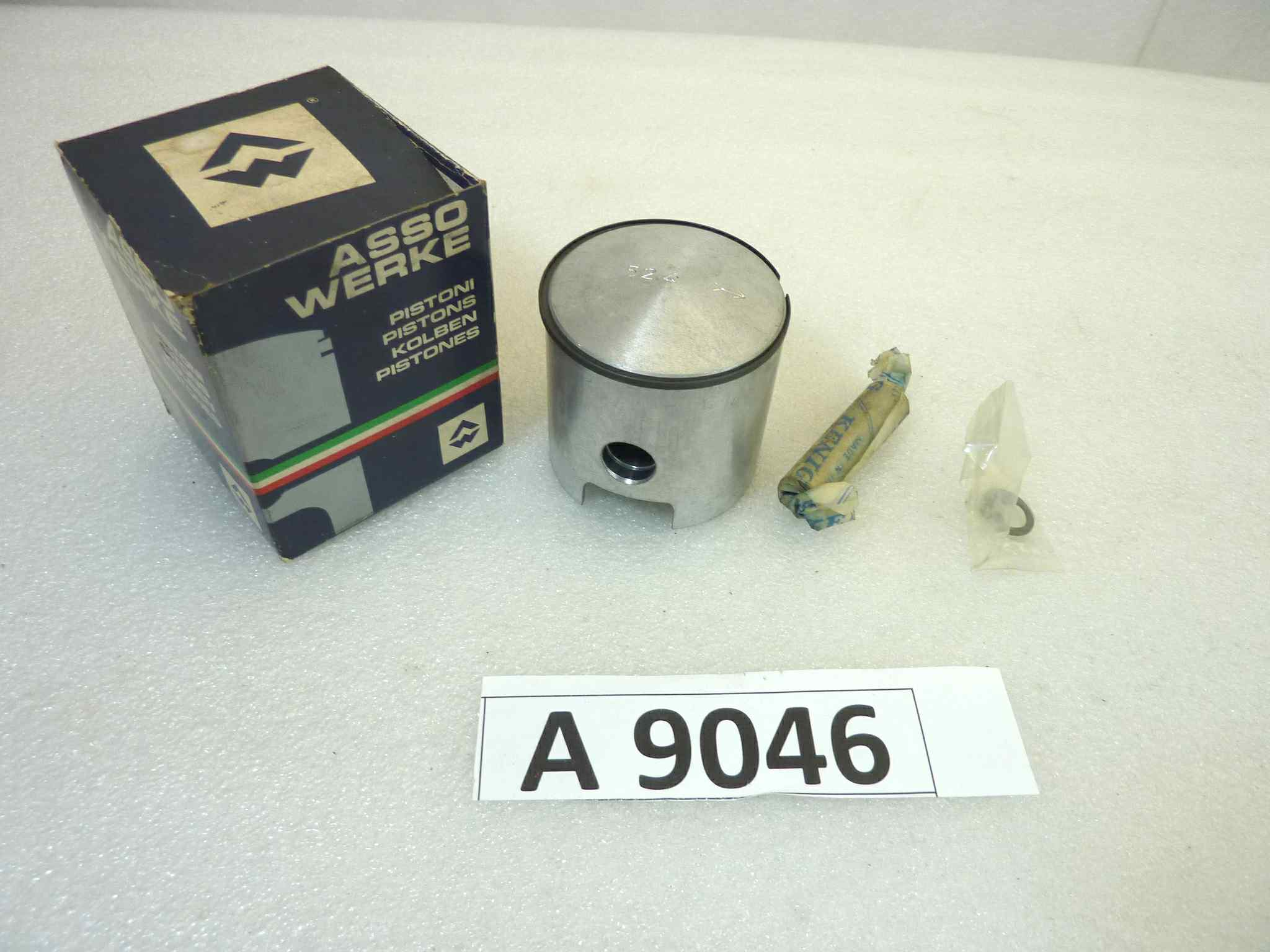 Pistone Piaggio Vespa Pinasco Asso Werke diametro 52,4 cod 3909 NUOVO Fondo di magazzino, VEDI FOTO, LEGGI DESCRIZIONE