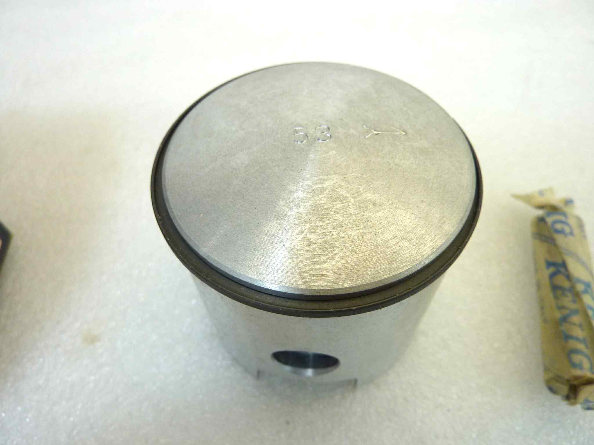 Pistone Piaggio Vespa Asso Werke diametro 53 cod 3909 NUOVO Fondo di magazzino, VEDI FOTO, LEGGI DESCRIZIONE - immagine 8