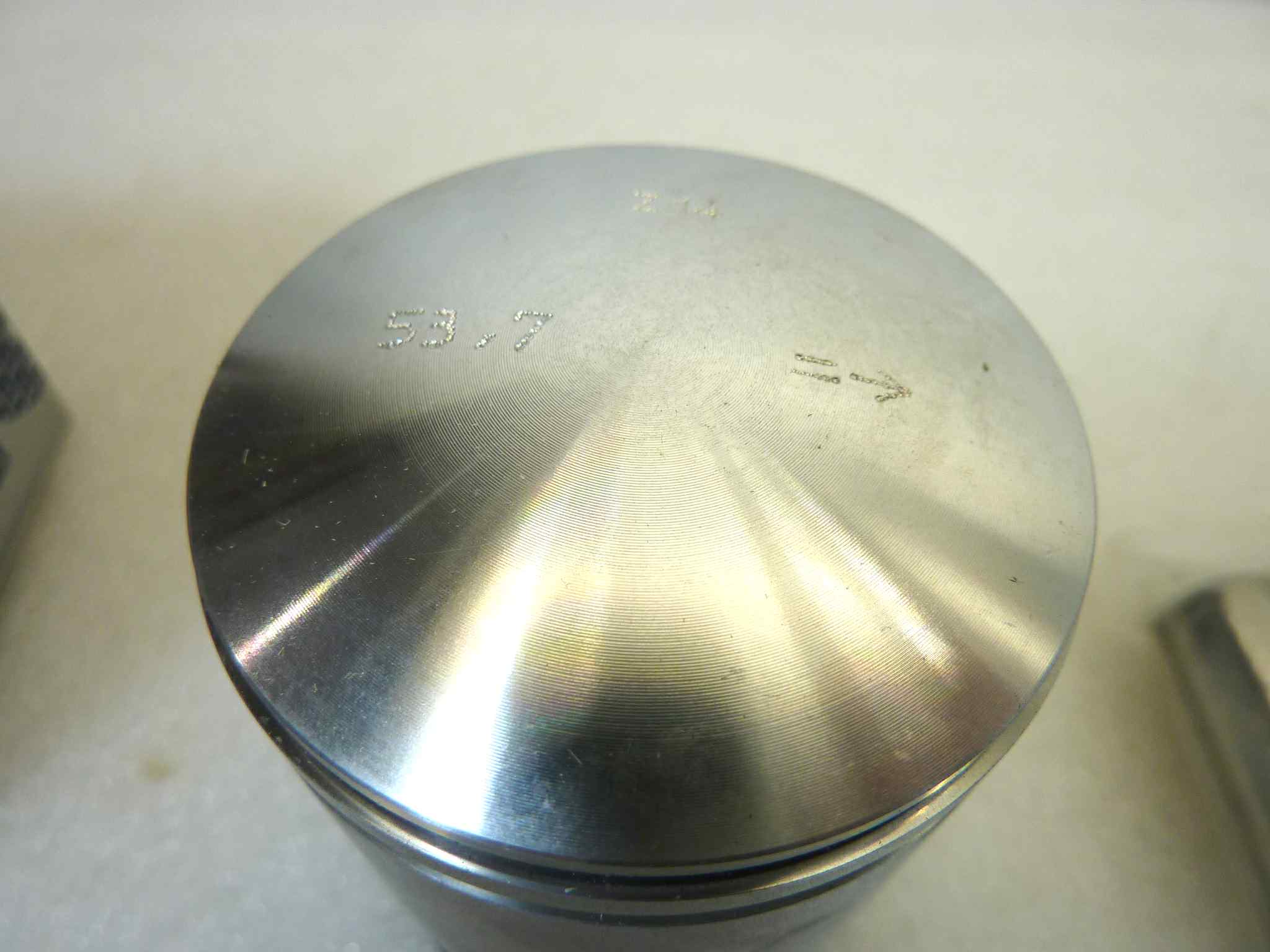 Pistone Piaggio Vespa P 125 K Meteor diametro 53,7 cod PC 1164120 no seeger NUOVO Fondo di magazzino, VEDI FOTO, LEGGI DESCRIZIONE - immagine 8