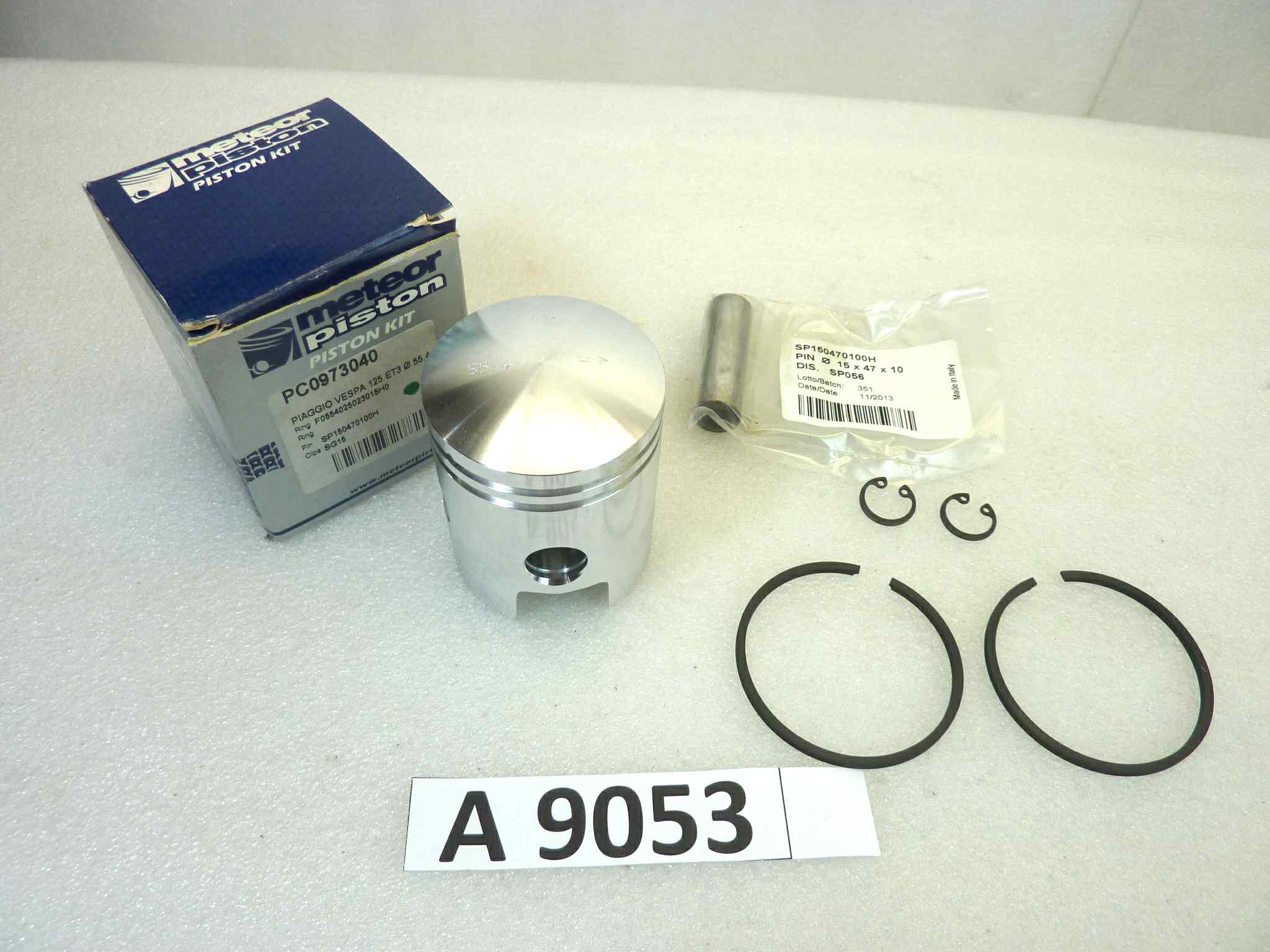 Pistone Piaggio Vespa 125 ET 3 Meteor diametro 55,4 cod PC 0973040 NUOVO Fondo di magazzino, VEDI FOTO, LEGGI DESCRIZIONE