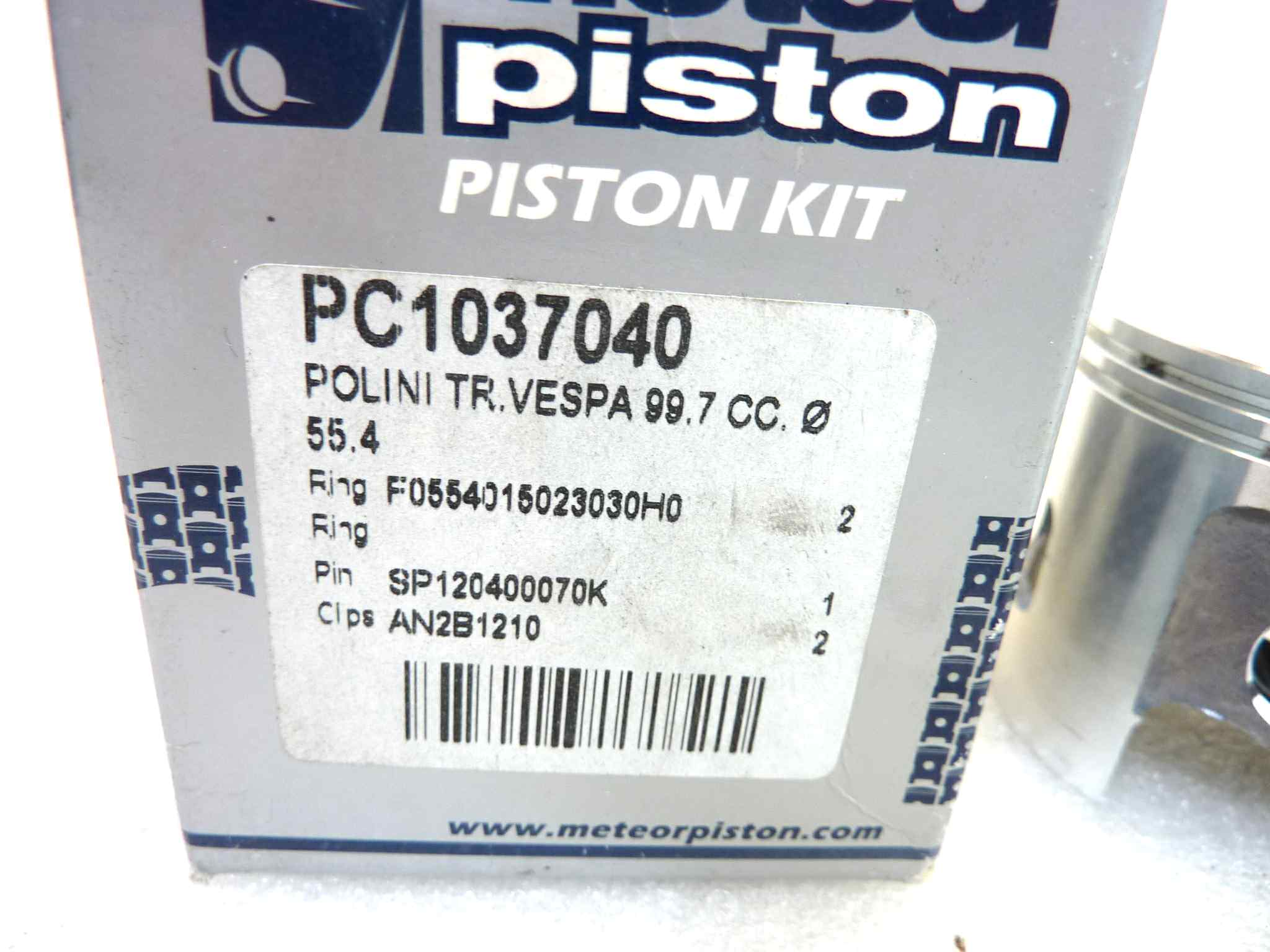 Pistone Polini trasf Vespa 99.7 cc Meteor diametro 55,4 cod PC 1037040 NUOVO Fondo di magazzino, VEDI FOTO, LEGGI DESCRIZIONE - immagine 2