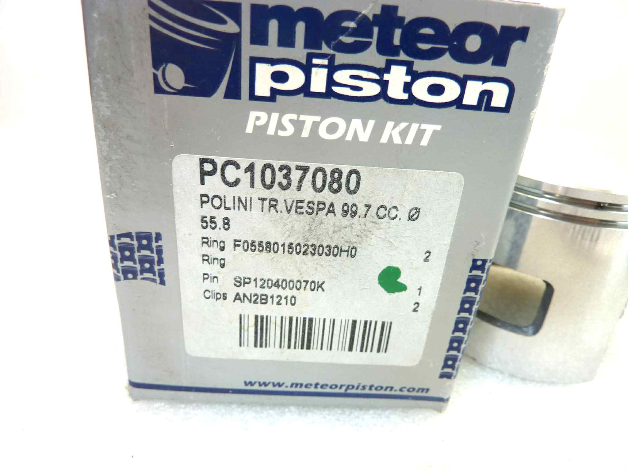 Pistone Polini trasf Vespa 99,7 cc Meteor diametro 55,8 cod PC 1037080 NUOVO Fondo di magazzino, VEDI FOTO, LEGGI DESCRIZIONE - immagine 2