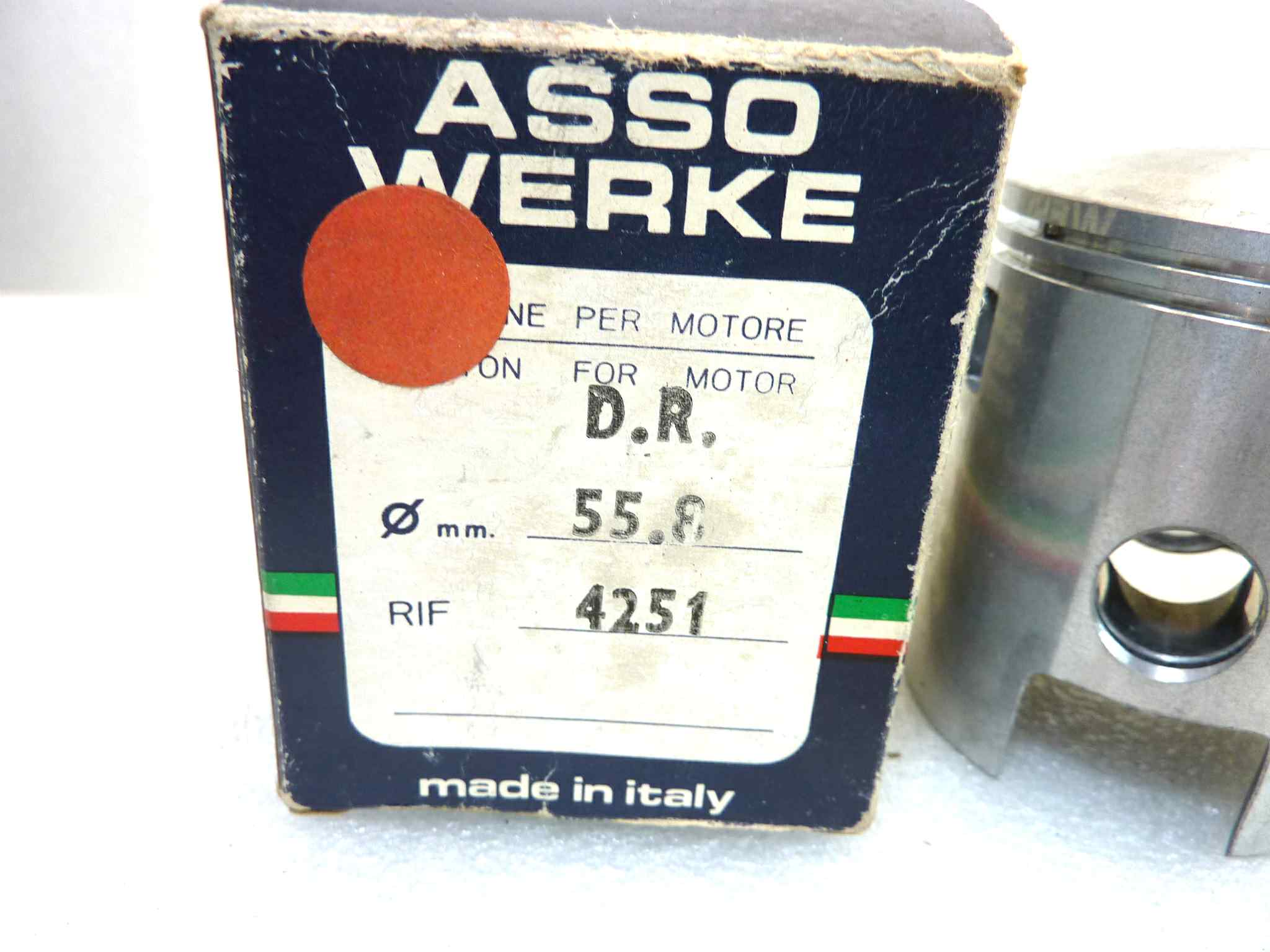 Pistone DR Asso Werke diametro 55,8 cod 4251 NUOVO Fondo di magazzino, VEDI FOTO, LEGGI DESCRIZIONE - immagine 2