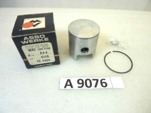 Pistone MAC con fori Asso Werke diametro 54,4 cod 4245 FO5400 no spinotto NUOVO Fondo di magazzino, VEDI FOTO, LEGGI DESCRIZIONE