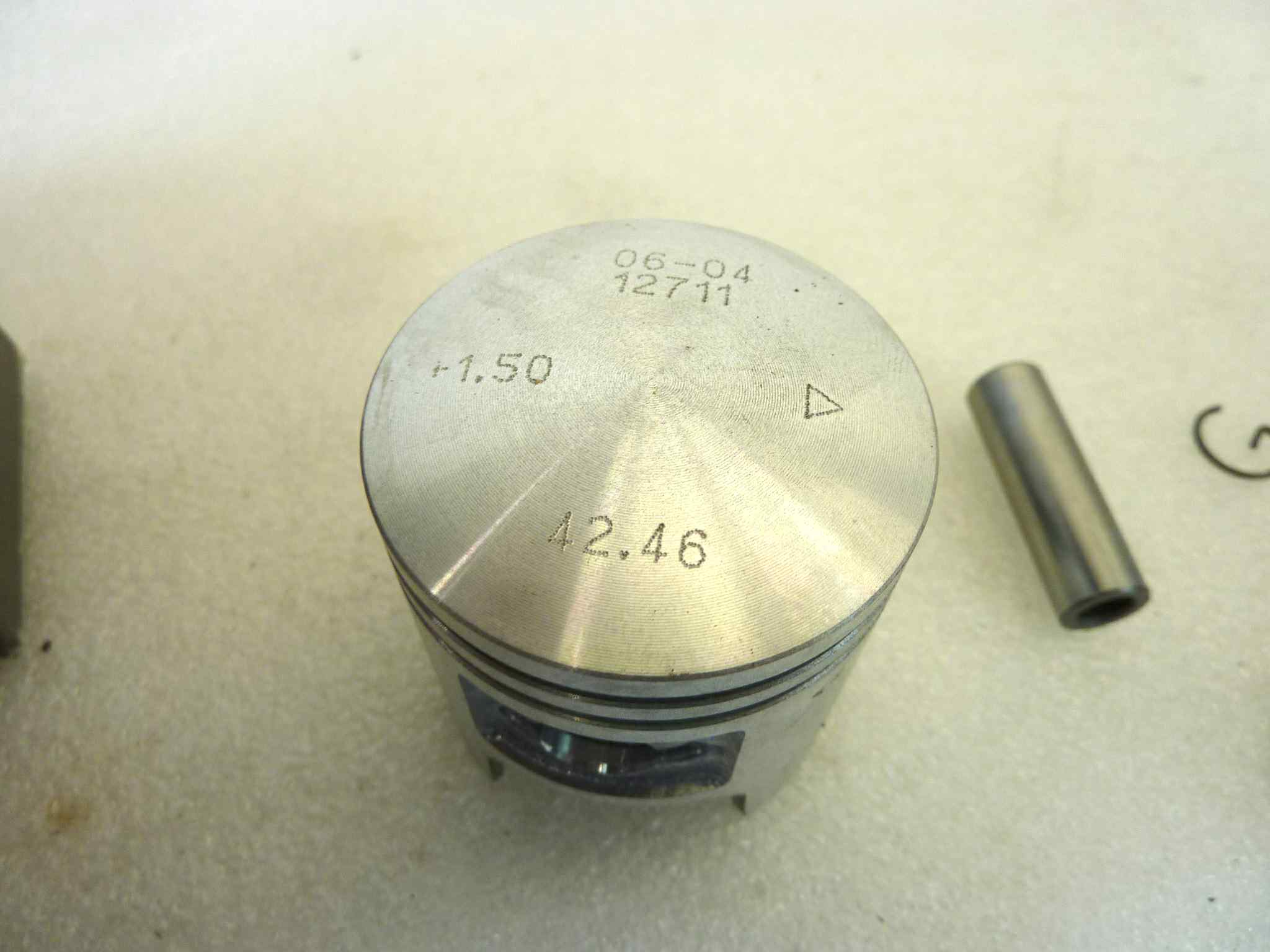 Pistone Suzuki AY50 Address Vertex diametro 42,5 cod 22138150 NUOVO Fondo di magazzino, VEDI FOTO, LEGGI DESCRIZIONE - immagine 9