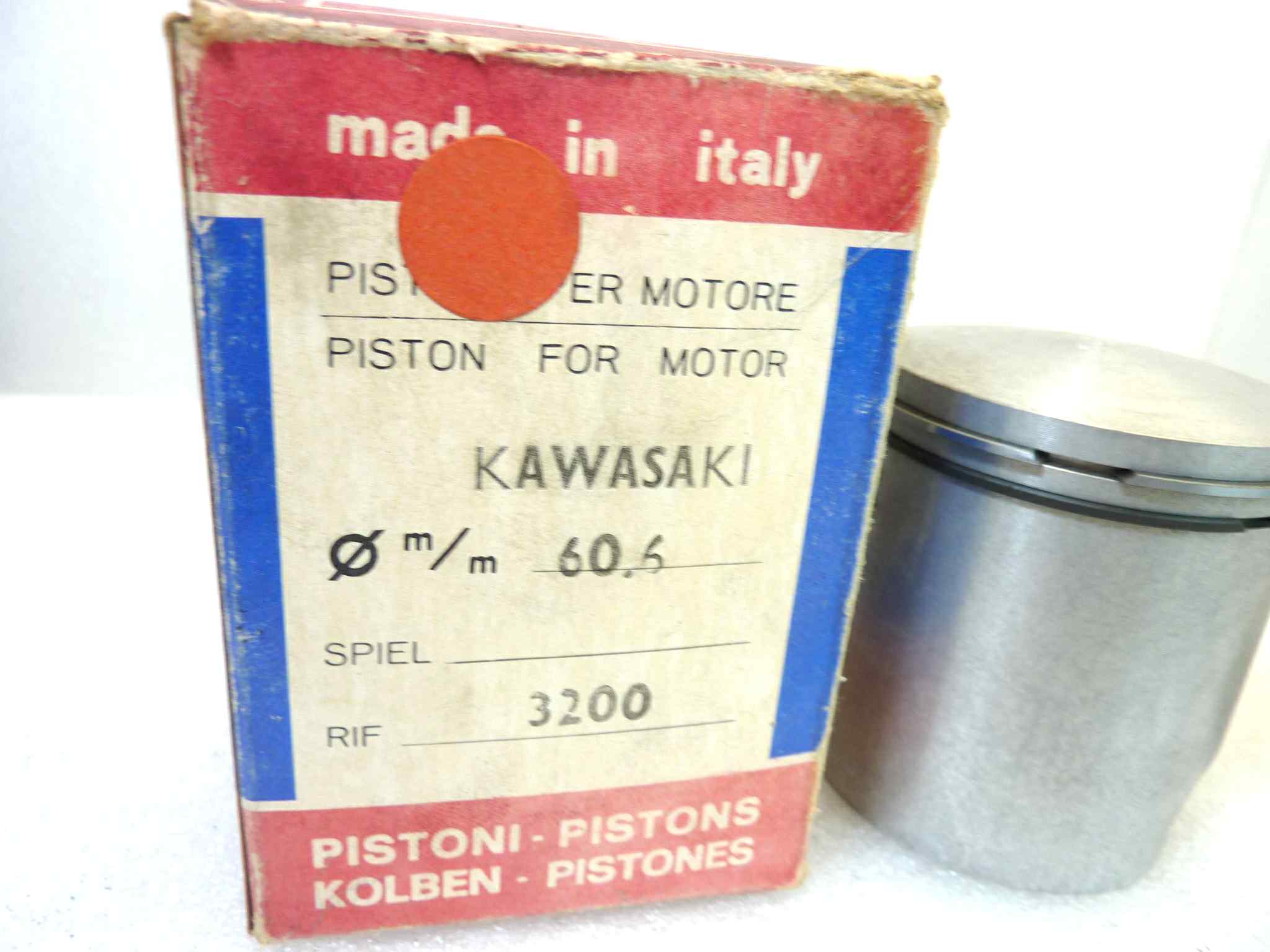 Pistone Kawasaki Asso diametro 60,6 cod 3200 NUOVO Fondo di magazzino, VEDI FOTO, LEGGI DESCRIZIONE - immagine 2