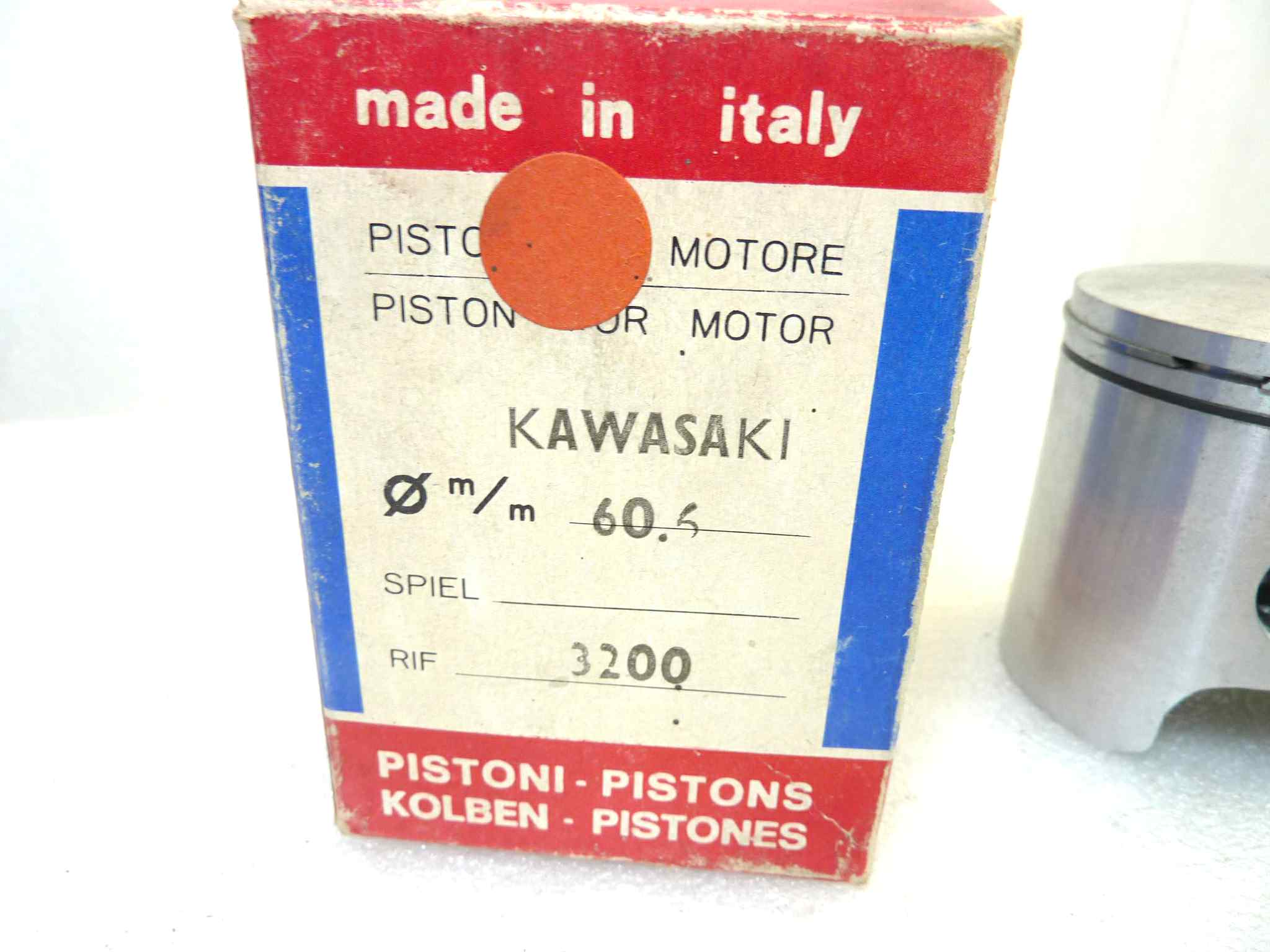 Pistone Kawasaki Asso diametro 60,6 cod 3200 no spinotto NUOVO Fondo di magazzino, VEDI FOTO, LEGGI DESCRIZIONE - immagine 2