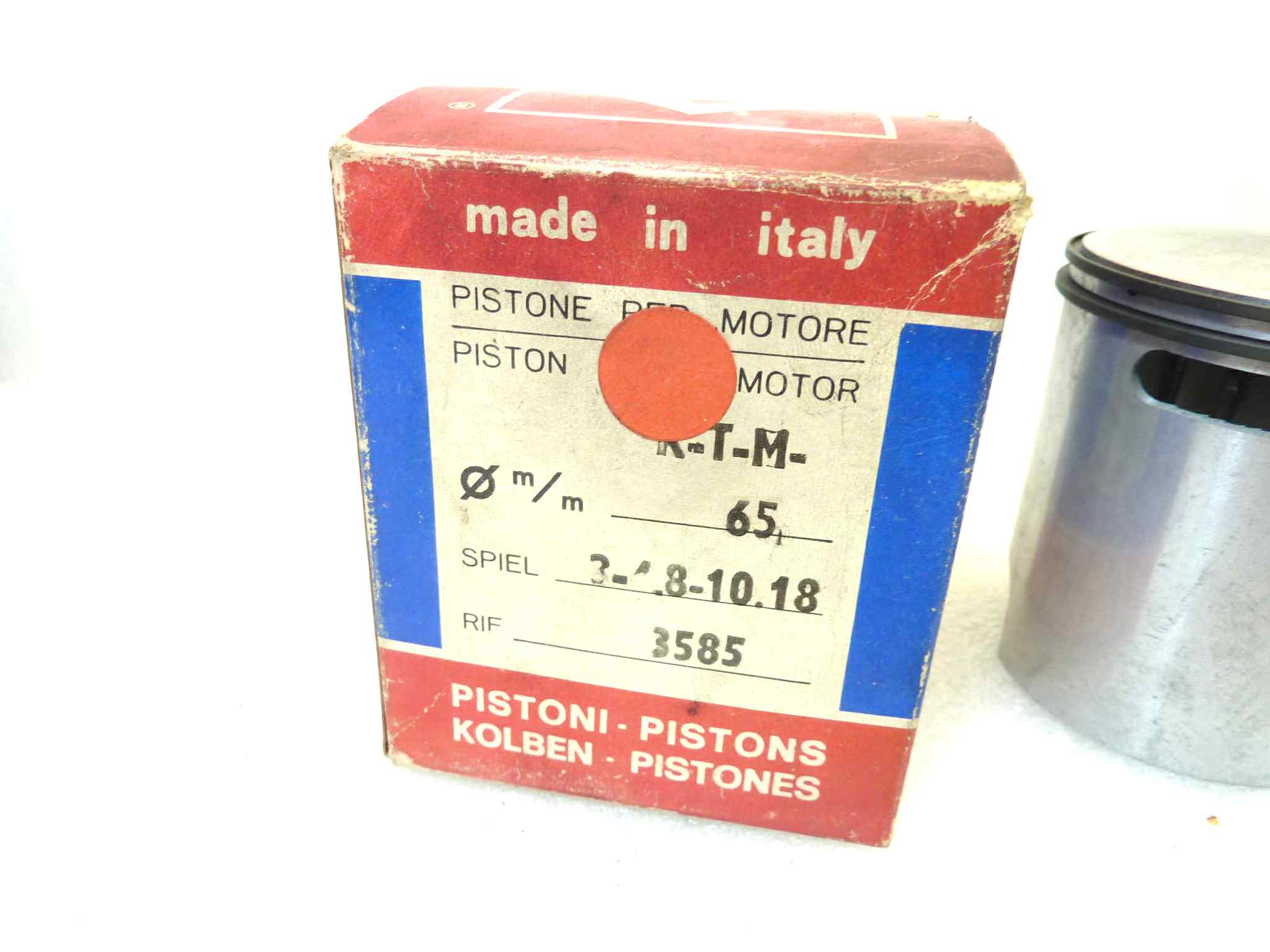 Pistone KTM Asso Werke diametro 65 cod 3585 NUOVO Fondo di magazzino, VEDI FOTO, LEGGI DESCRIZIONE - immagine 2