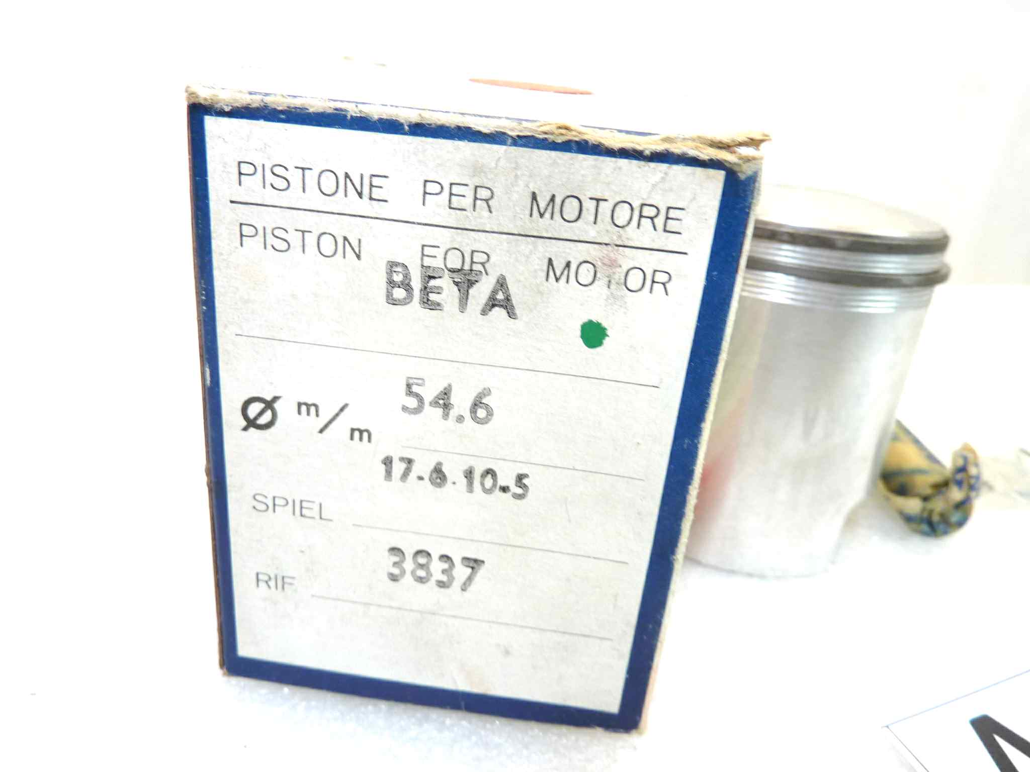 Pistone Beta Asso diametro 54,6 cod 3837 NUOVO Fondo di magazzino, VEDI FOTO, LEGGI DESCRIZIONE - immagine 2