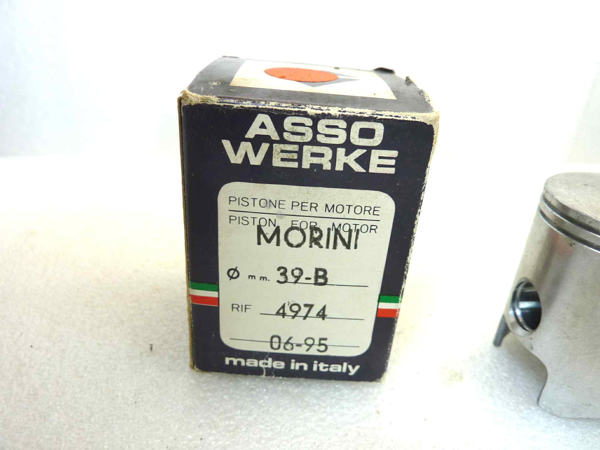 Pistone Morini Asso Werke diametro 39 B cod 4974 NUOVO Fondo di magazzino, VEDI FOTO, LEGGI DESCRIZIONE - immagine 2