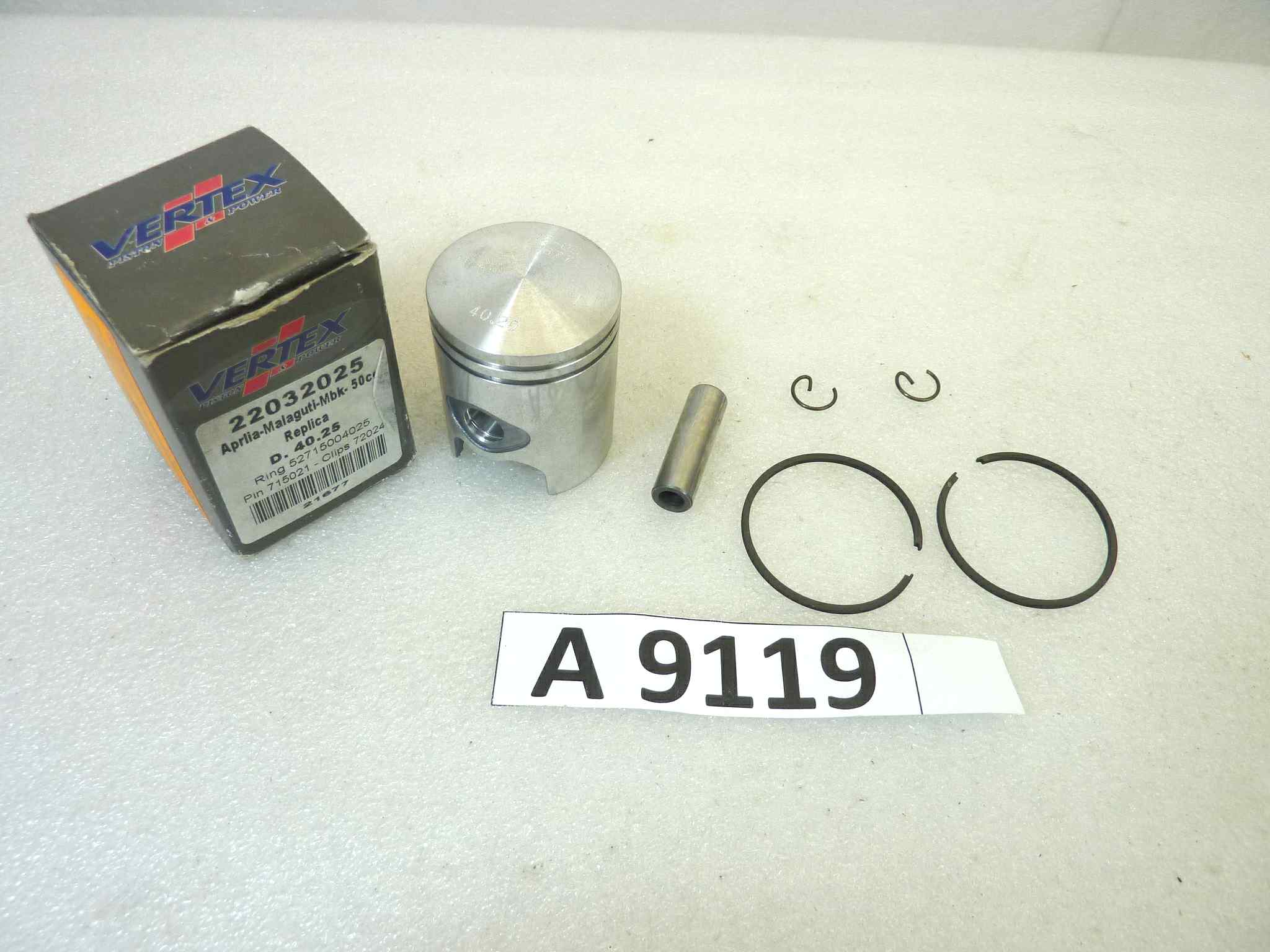 Pistone Aprilia Mbk Malaguti 50cc replica Vertex diametro 40,25 cod 22032025 NUOVO Fondo di magazzino, VEDI FOTO, LEGGI DESCRIZIONE