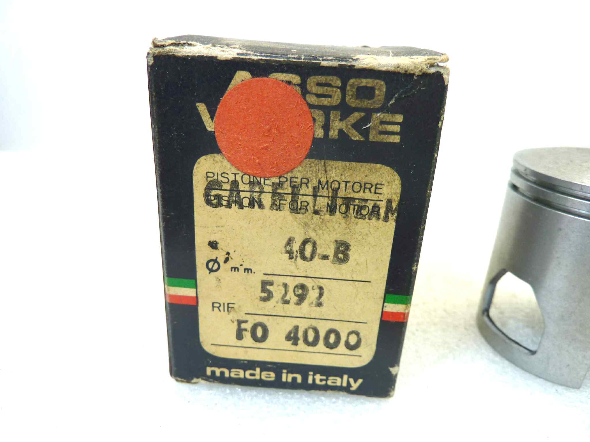 Pistone Garelli Team Asso Werke diametro 40 B cod 5292 NUOVO Fondo di magazzino, VEDI FOTO, LEGGI DESCRIZIONE - immagine 2