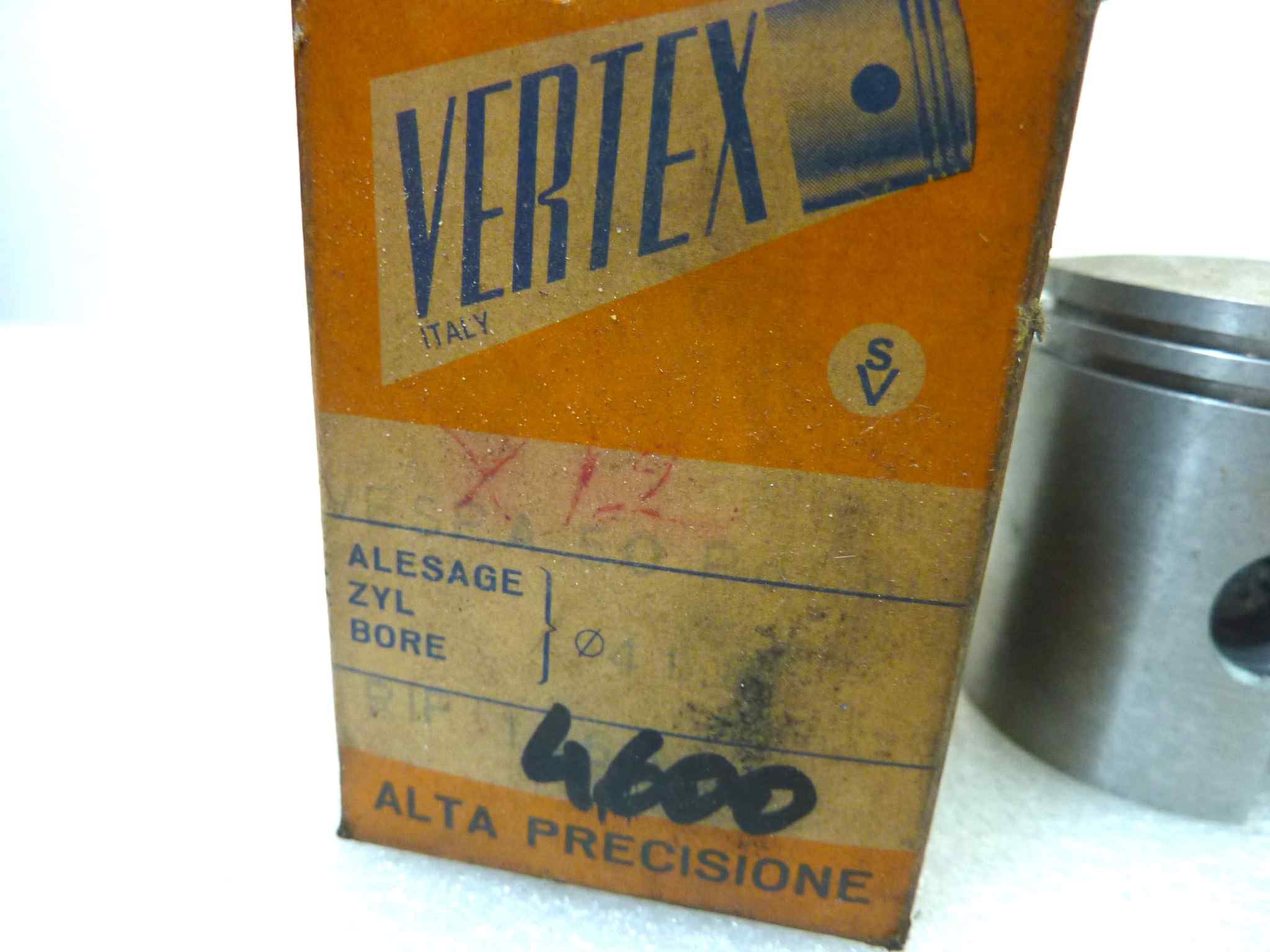 Pistone Piaggio vespa 50 Vertex diametro 41,8 cod 4600 NUOVO Fondo di magazzino, VEDI FOTO, LEGGI DESCRIZIONE - immagine 2