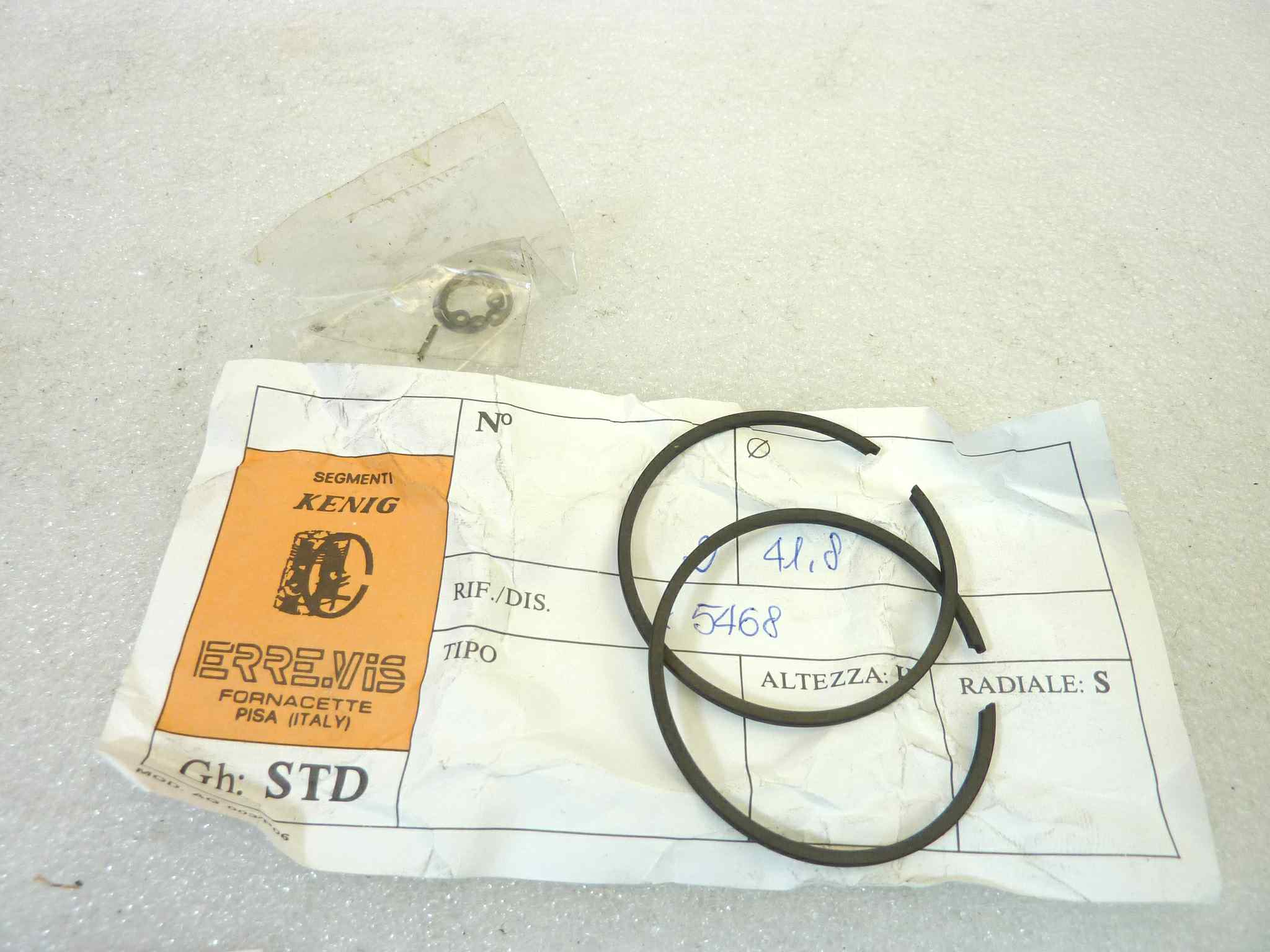 Pistone Honda Asso Werke diametro 41,8 cod 5468 NUOVO Fondo di magazzino, VEDI FOTO, LEGGI DESCRIZIONE - immagine 11