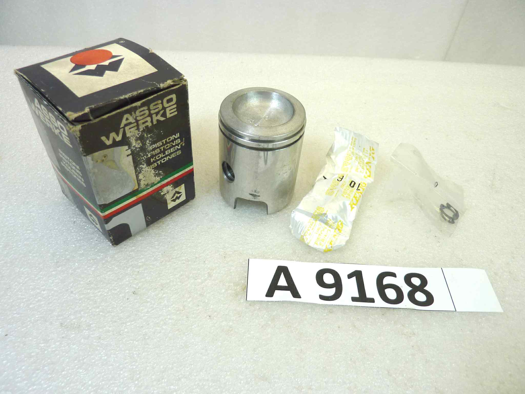 Pistone Piaggio Si Eco Asso Werke diametro 39,2 (spin 10) cod 5083 no fasce NUOVO Fondo di magazzino, VEDI FOTO, LEGGI DESCRIZIONE