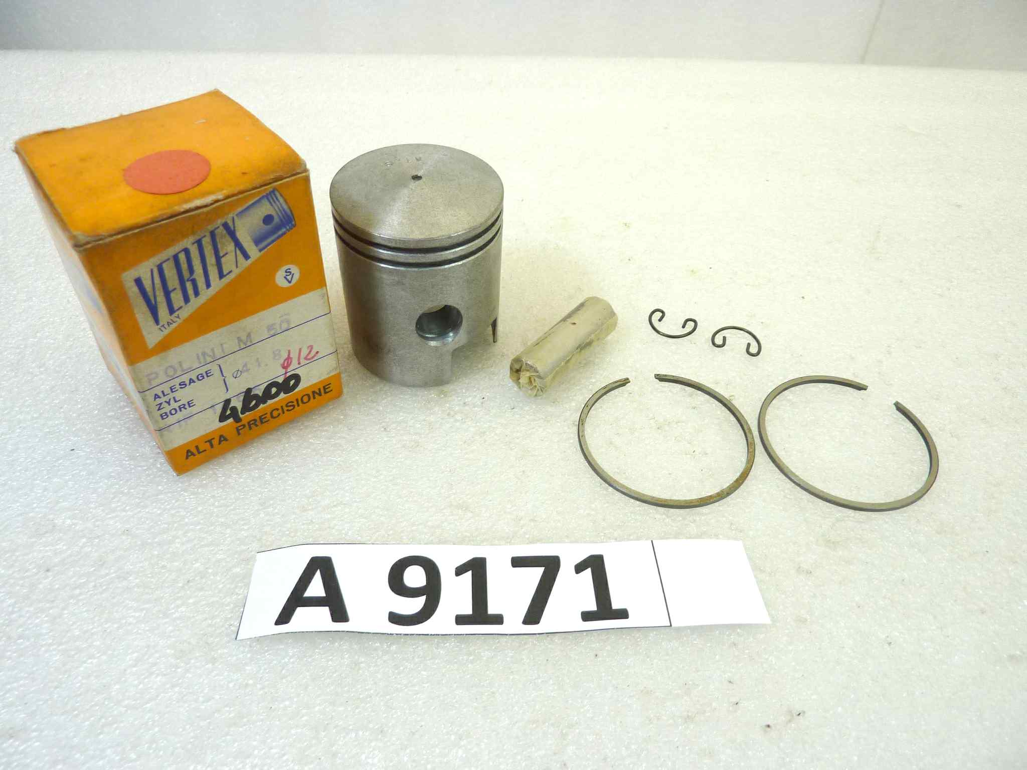 Pistone Polini M50 Vertex diametro 41,8 (spin 12) cod 4600 o 1466 NUOVO Fondo di magazzino, VEDI FOTO, LEGGI DESCRIZIONE