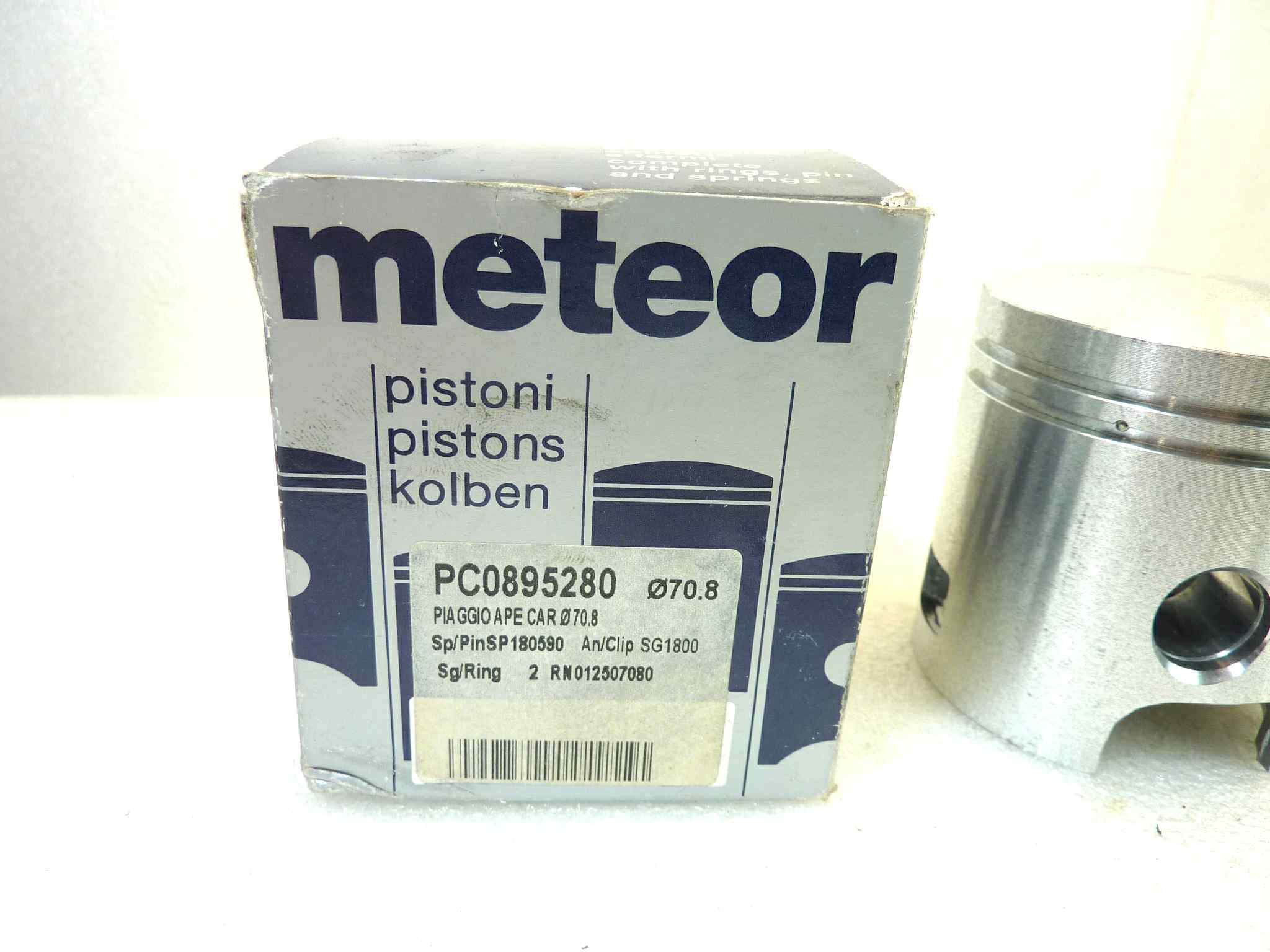 Pistone Piaggio Ape Meteor diametro 70,8 cod PC 0895280 NUOVO Fondo di magazzino, VEDI FOTO, LEGGI DESCRIZIONE - immagine 2