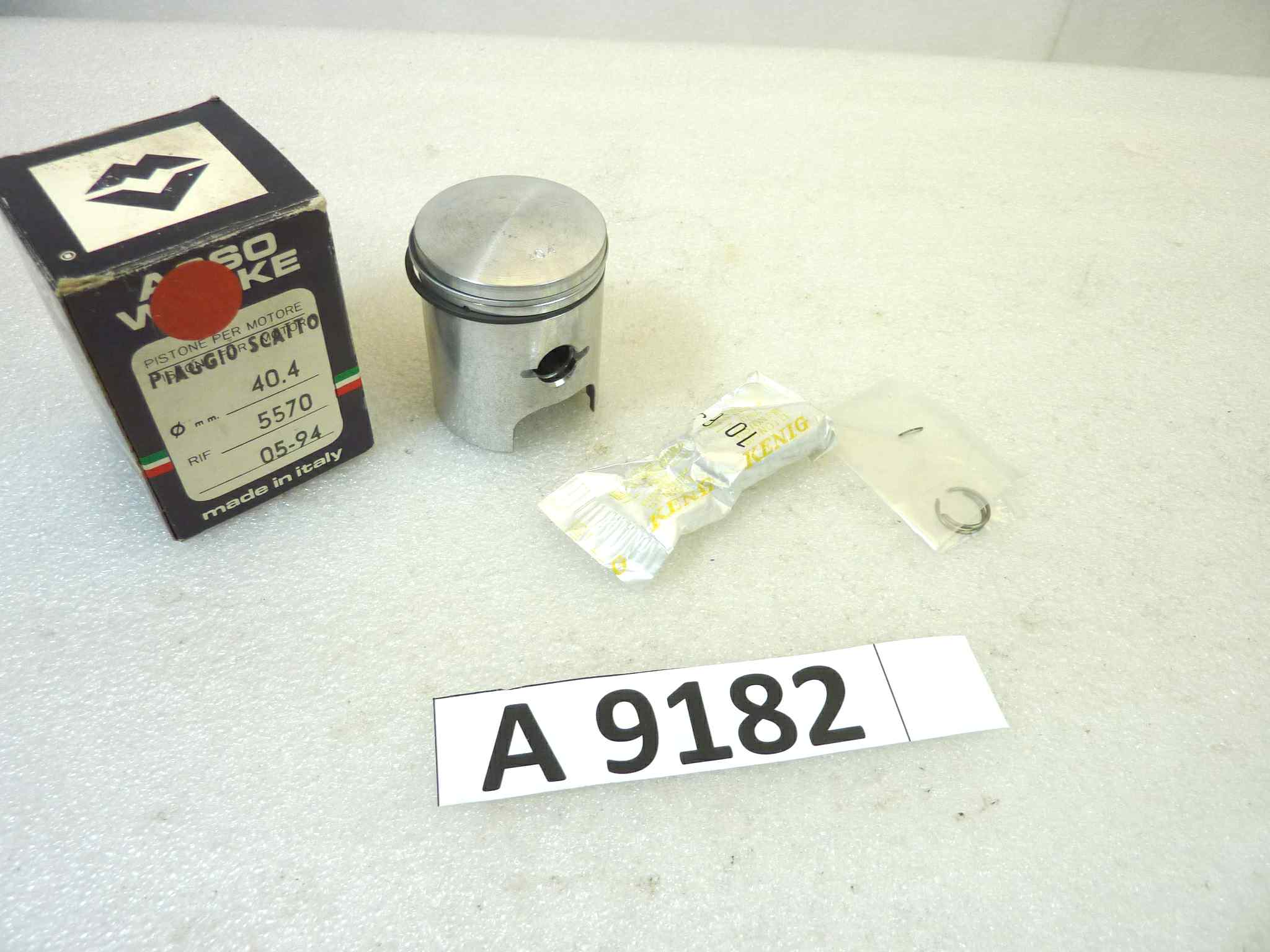 Pistone Piaggio Scatto Asso Werke diametro 40,4 cod 5570 NUOVO Fondo di magazzino, VEDI FOTO, LEGGI DESCRIZIONE