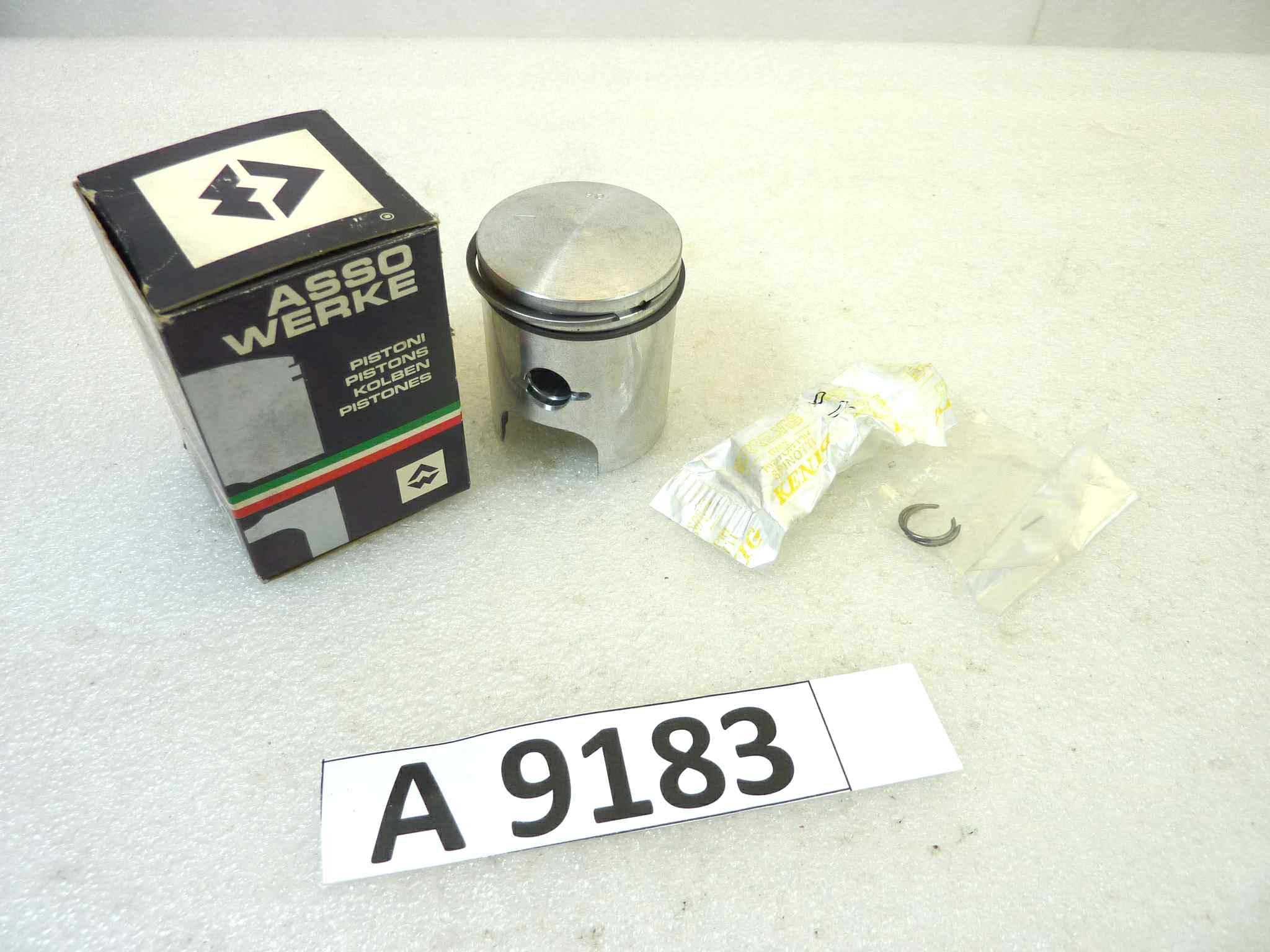 Pistone Piaggio Scatto Asso Werke diametro 40,8 cod 5570 NUOVO Fondo di magazzino, VEDI FOTO, LEGGI DESCRIZIONE
