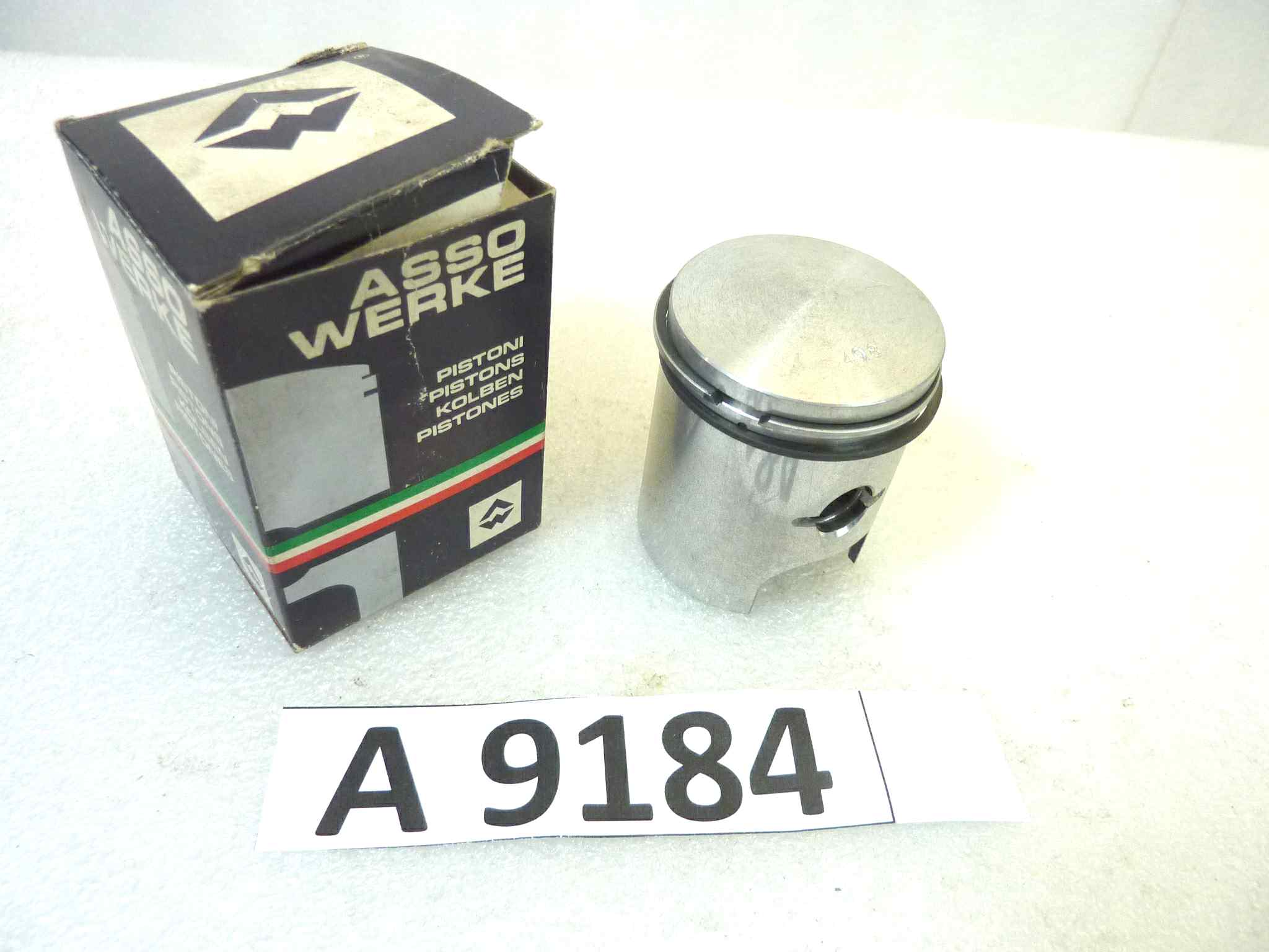 Pistone Piaggio Scatto Asso Werke diametro 40,8 cod 5570 no spinotto no seeger NUOVO Fondo di magazzino, VEDI FOTO, LEGGI DESCRIZIONE