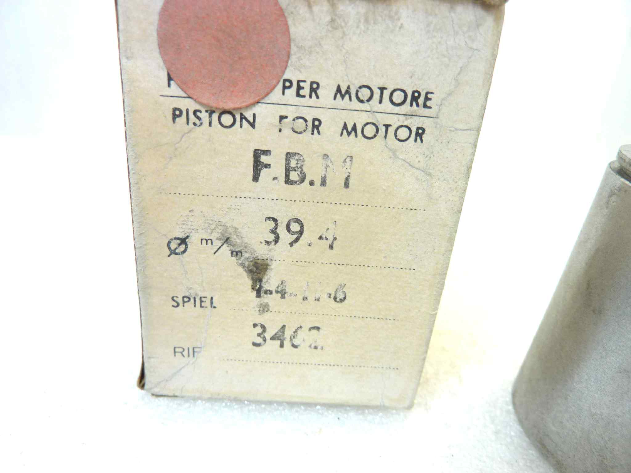 Pistone FBM Asso diametro 39,4 cod 3462 no spinotto no seeger NUOVO Fondo di magazzino, VEDI FOTO, LEGGI DESCRIZIONE - immagine 2