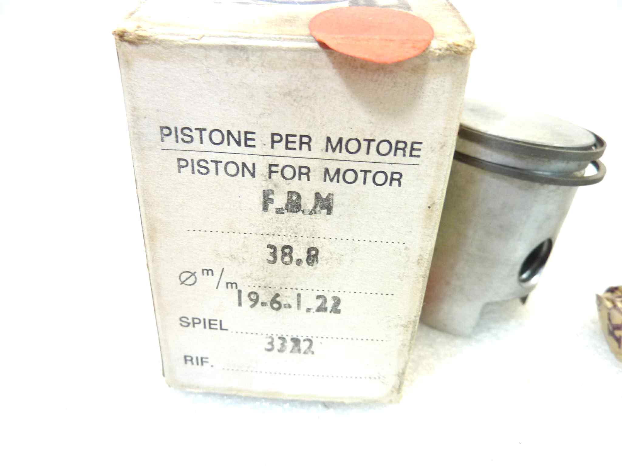 Pistone FBM Asso diametro 38,8 cod 3322 NUOVO Fondo di magazzino, VEDI FOTO, LEGGI DESCRIZIONE - immagine 2