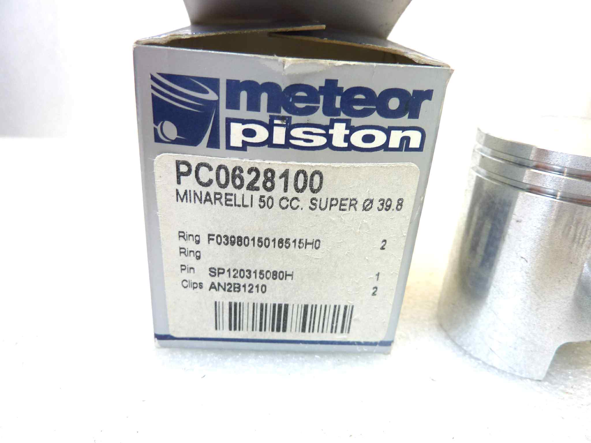 Pistone Minarelli 50cc Super Meteor diametro 39,8 cod PC 0628100 spinotto da 12 NUOVO Fondo di magazzino, VEDI FOTO, LEGGI DESCRIZIONE - immagine 2