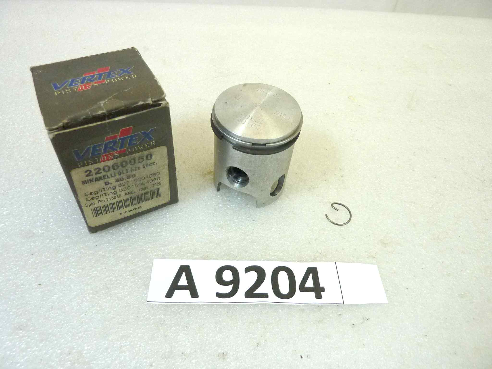 Pistone Minarelli DL3-H20 50cc Vertex diametro 40,8 cod 22060050 NUOVO Fondo di magazzino, VEDI FOTO, LEGGI DESCRIZIONE