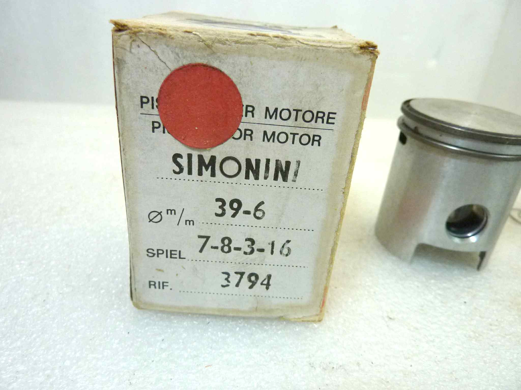 Pistone Simonini Asso diametro 39,6 cod 3794 NUOVO Fondo di magazzino, VEDI FOTO, LEGGI DESCRIZIONE - immagine 2