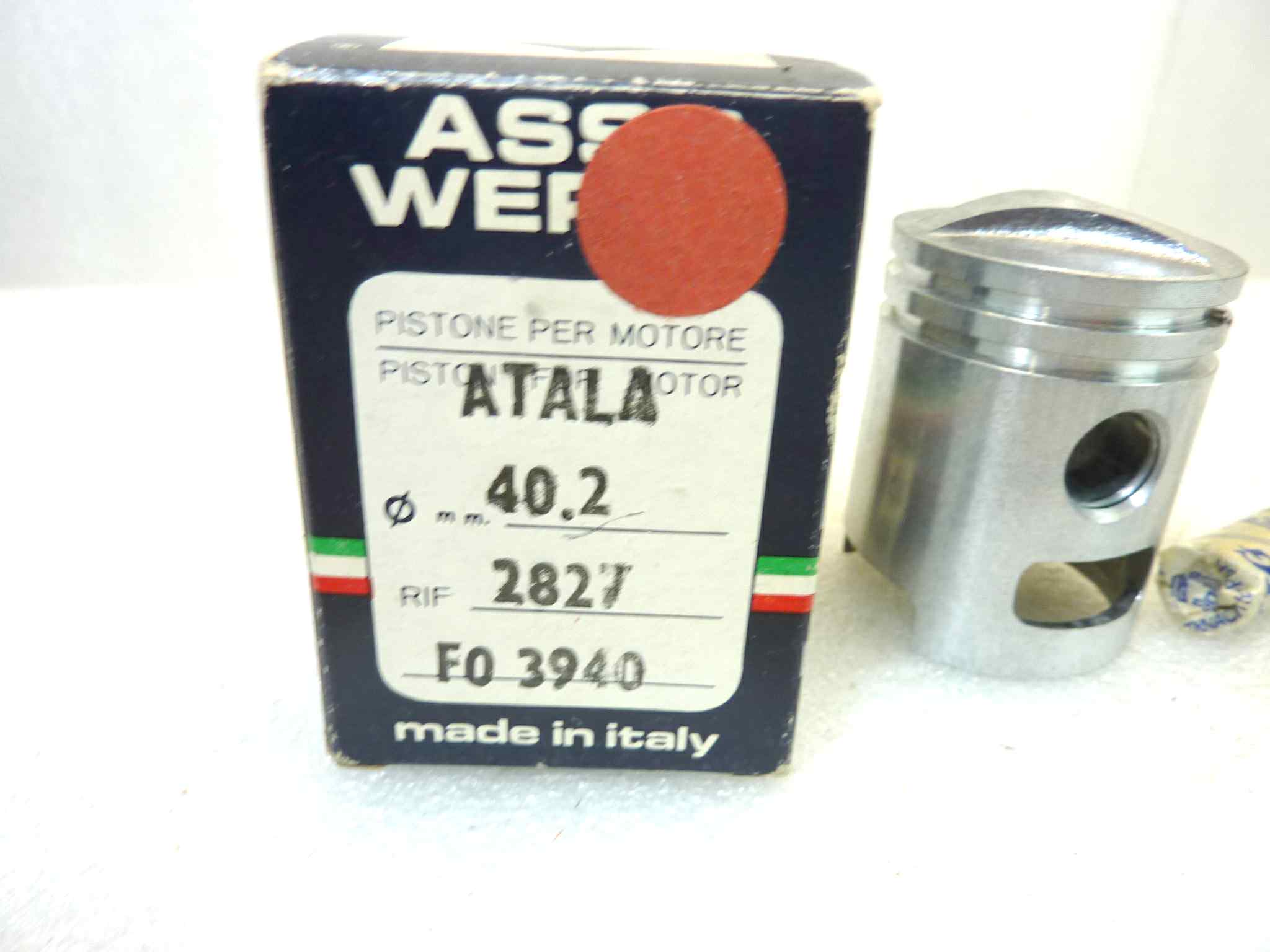 Pistone Atala Asso Werke diametro 40,2 cod 2827 NUOVO Fondo di magazzino, VEDI FOTO, LEGGI DESCRIZIONE - immagine 2