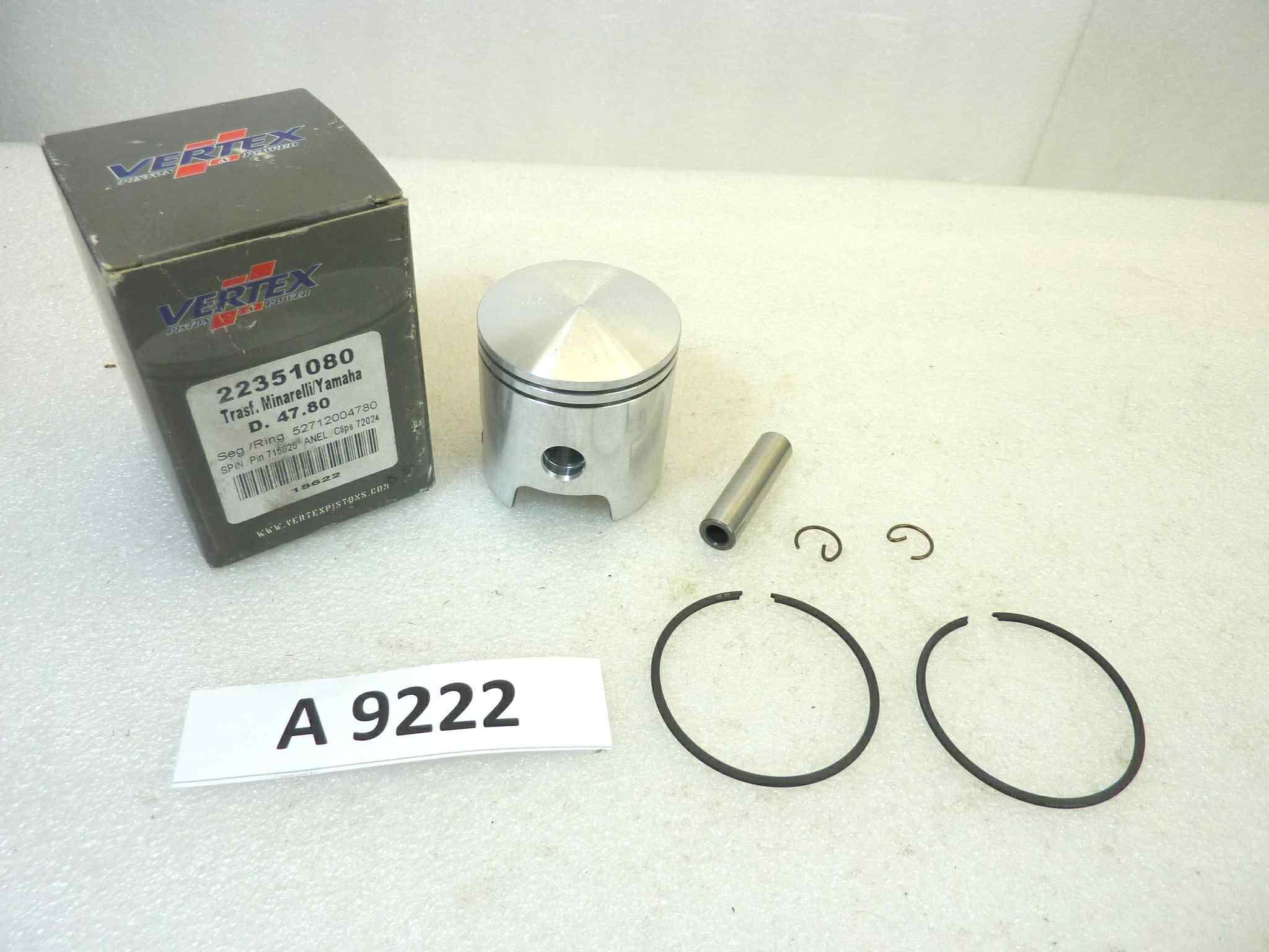 Pistone Minarelli trasf. Yamaha Vertex diametro 47,8 cod 22351080 spinotto da 10 mm NUOVO Fondo di magazzino, VEDI FOTO, LEGGI DESCRIZIONE