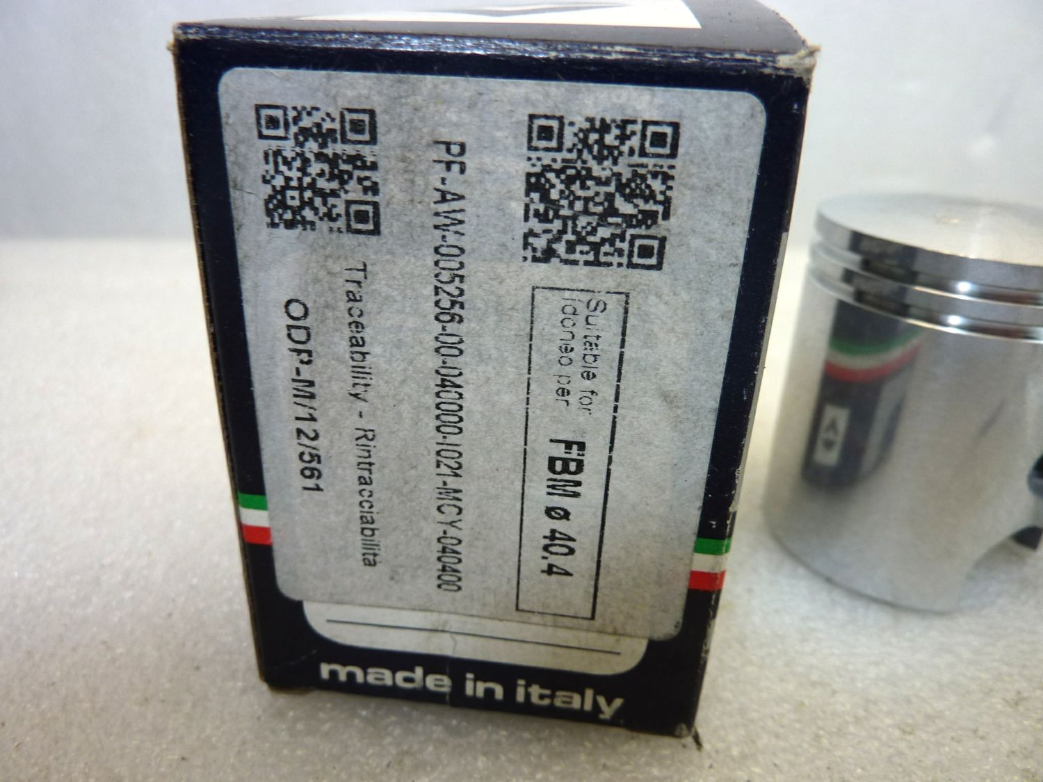 Pistone FBM o MN Scooter Asso Werke diametro 40,4 cod VM 5501636 NUOVO Fondo di magazzino, VEDI FOTO, LEGGI DESCRIZIONE - immagine 2