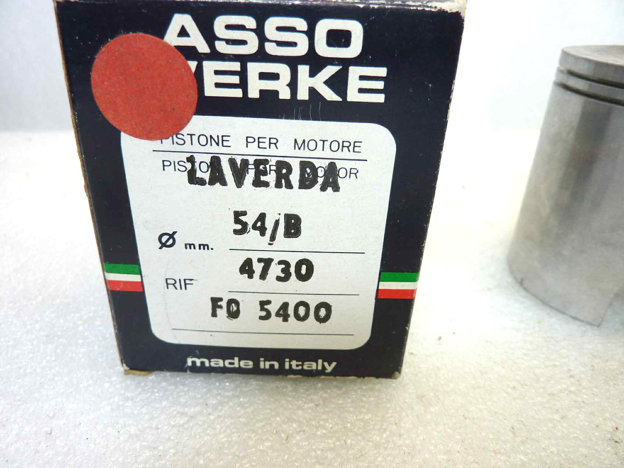 Pistone Laverda Asso diametro 54 B cod FO 5400 manca una fascia NUOVO Fondo di magazzino, VEDI FOTO, LEGGI DESCRIZIONE - immagine 2