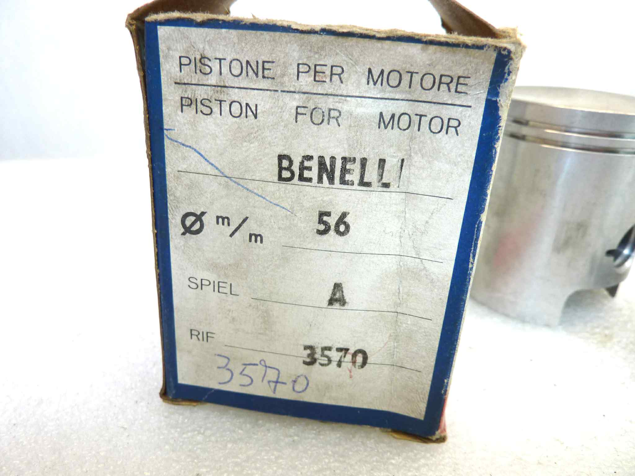 Pistone Benelli Asso diametro 56 cod 3570 manca una fascia NUOVO Fondo di magazzino, VEDI FOTO, LEGGI DESCRIZIONE - immagine 2