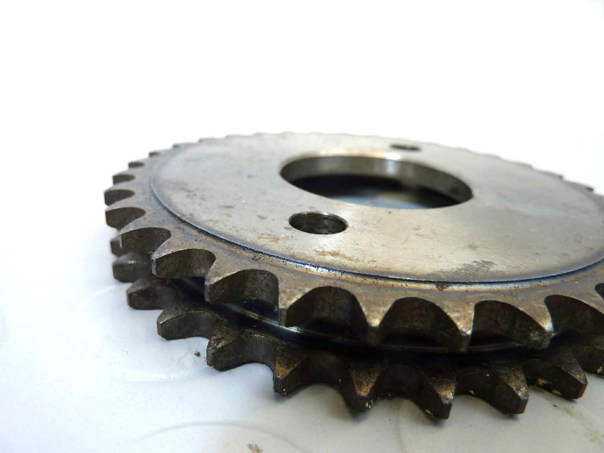 Ingranaggio distribuzione albero a camme Guzzi V35 V50 V65 doppia catena - immagine 6
