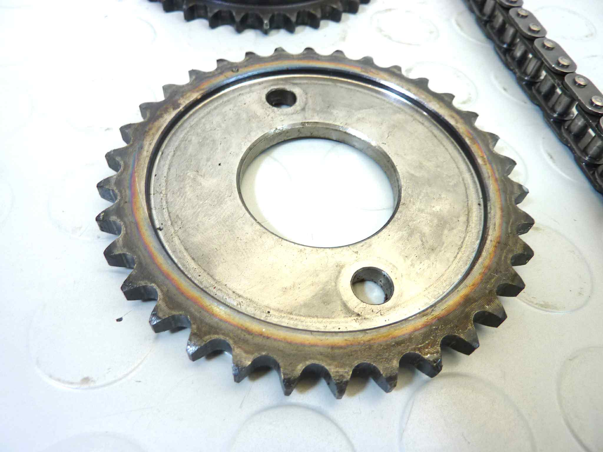 Kit ingranaggi distribuzione Guzzi V35 V50 V65 catena singola - immagine 2