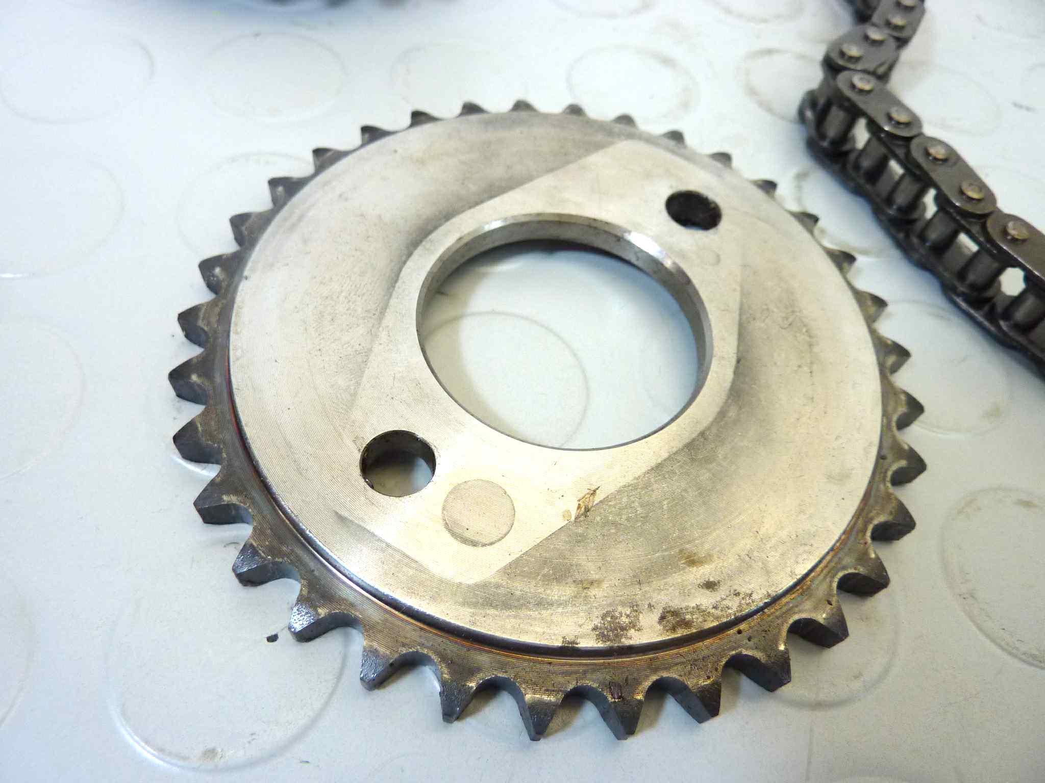 Kit ingranaggi distribuzione Guzzi V35 V50 V65 catena singola - immagine 10