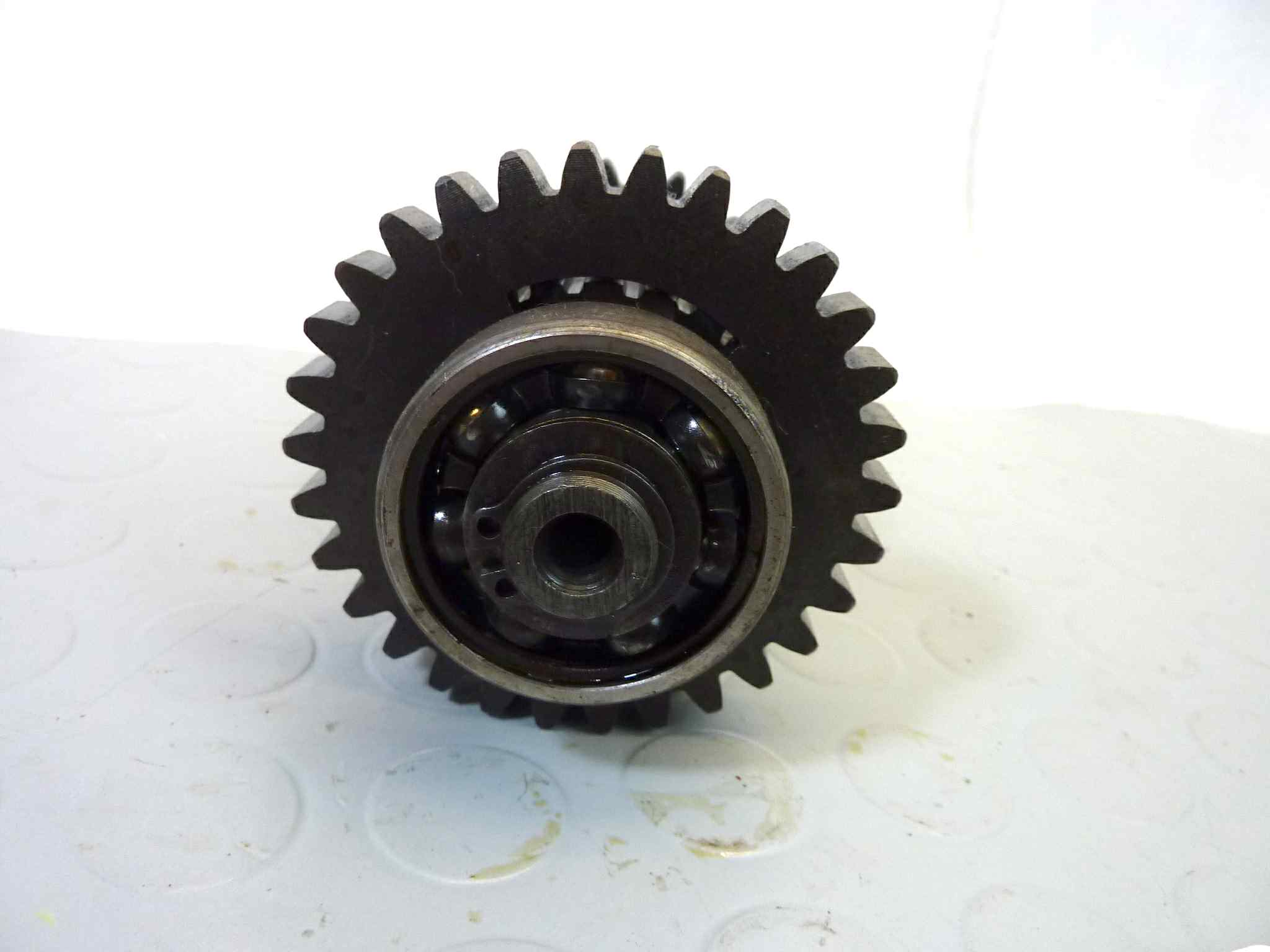 Albero secondario completo Guzzi V35 V50 prima serie cod albero 19213600 con ingranaggi - immagine 4