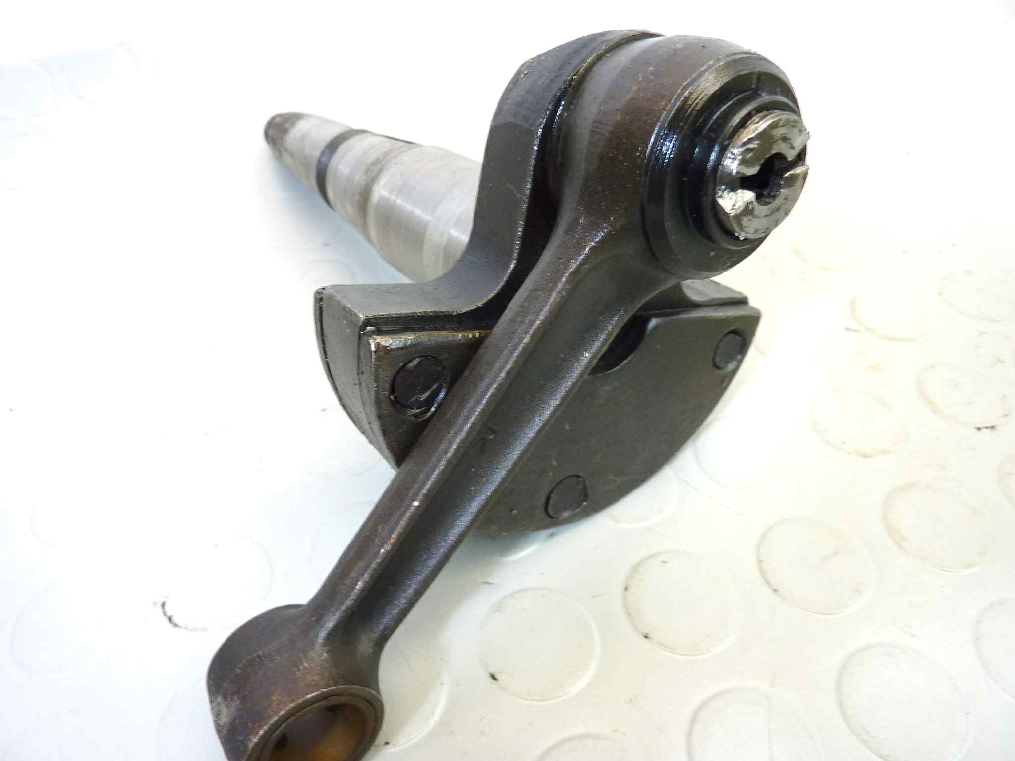 Albero motore con biella Guzzi Galletto 192 cod 26064201 - immagine 9