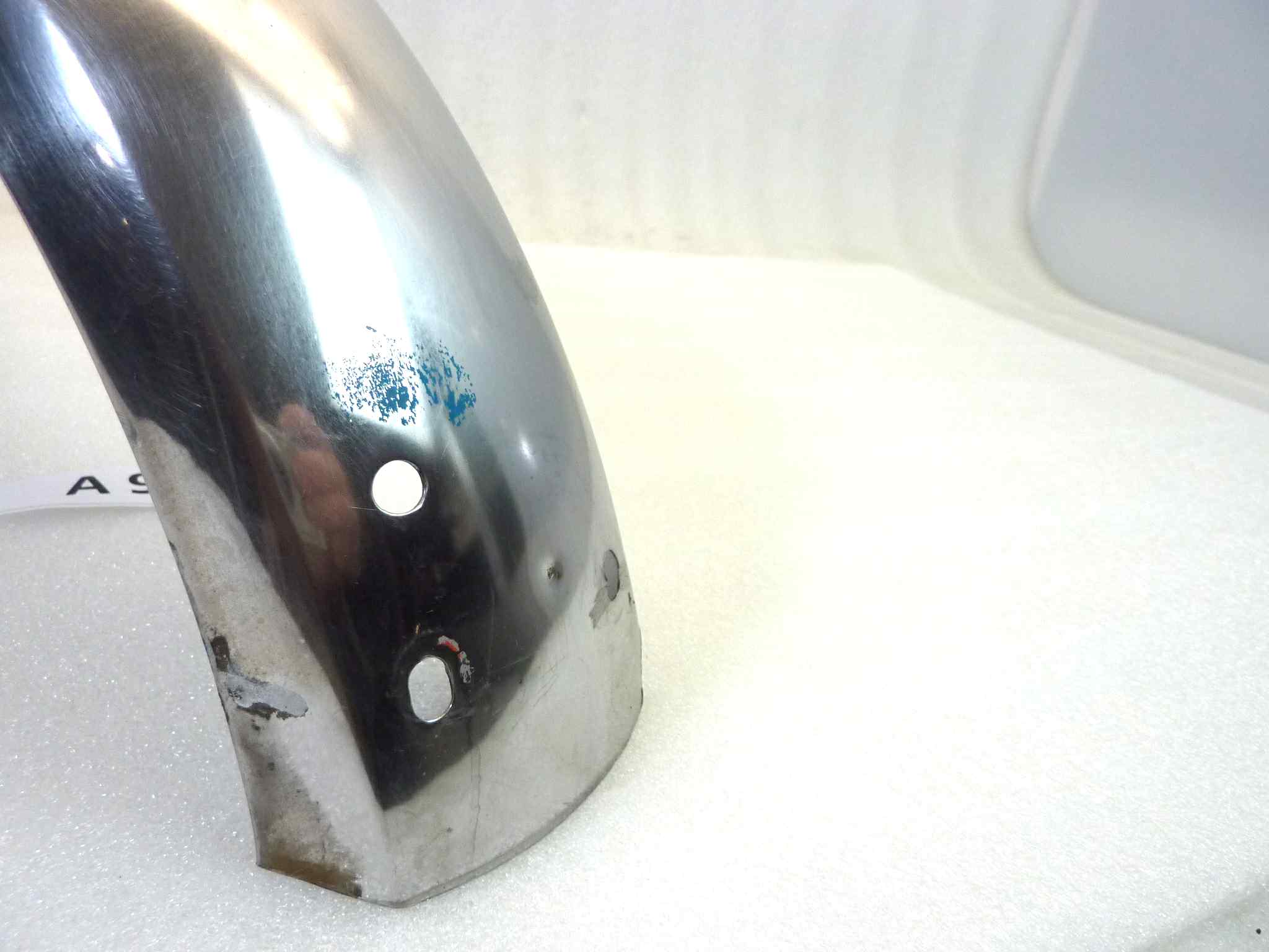 Parafango posteriore ciclomotore mini bike Benelli Cimatti Guzzi vari modelli epoca lungh al piano cm 47 - altezza al piano cm 19 - largh max 8,5 cm - immagine 5
