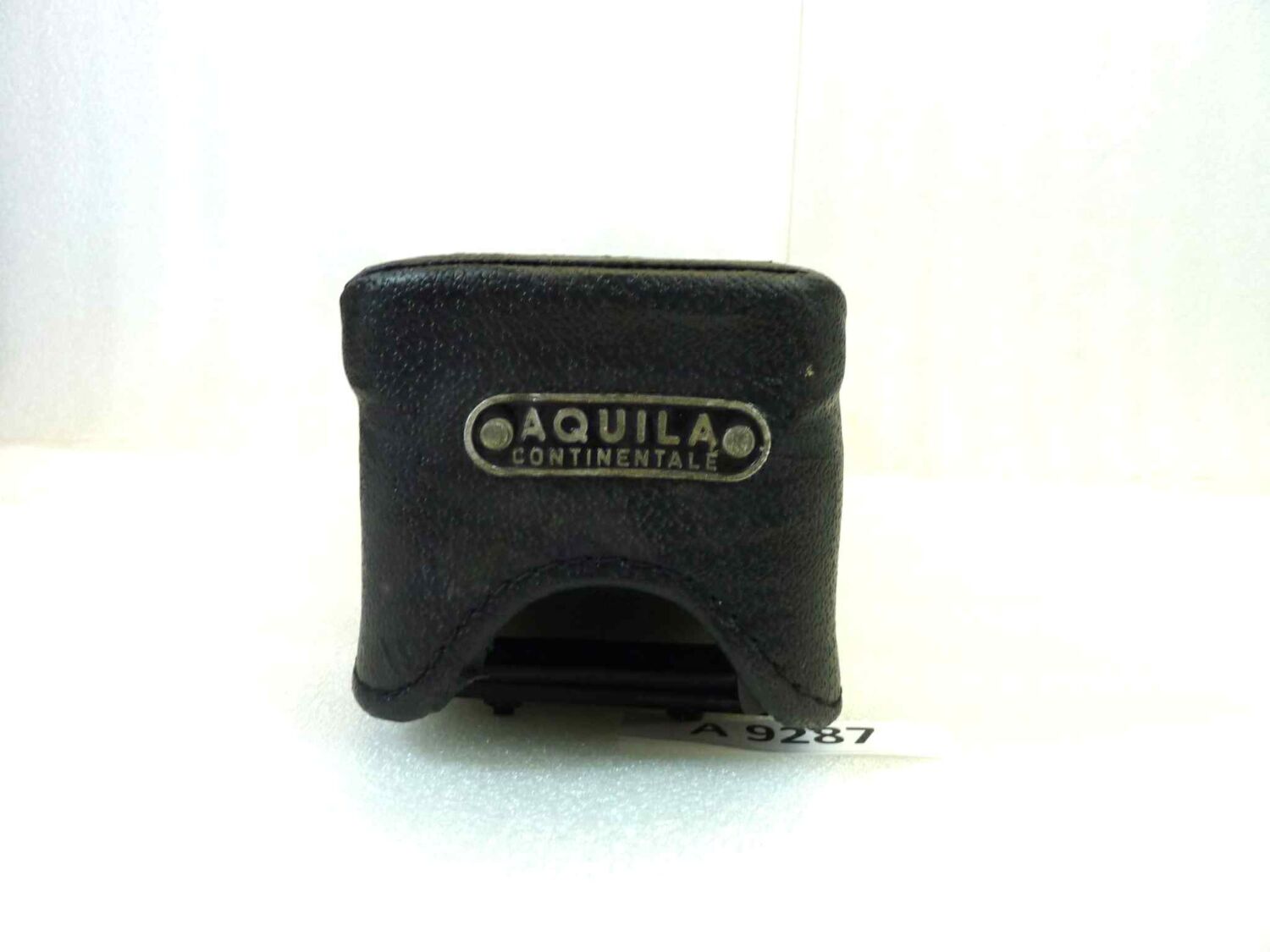 Sella Aquila ciclomotore moto epoca con attacco a perno lungh tot 47 cm - largh max centrale 16,5 cm - altezza max 12 cm mini bike ecc - immagine 4