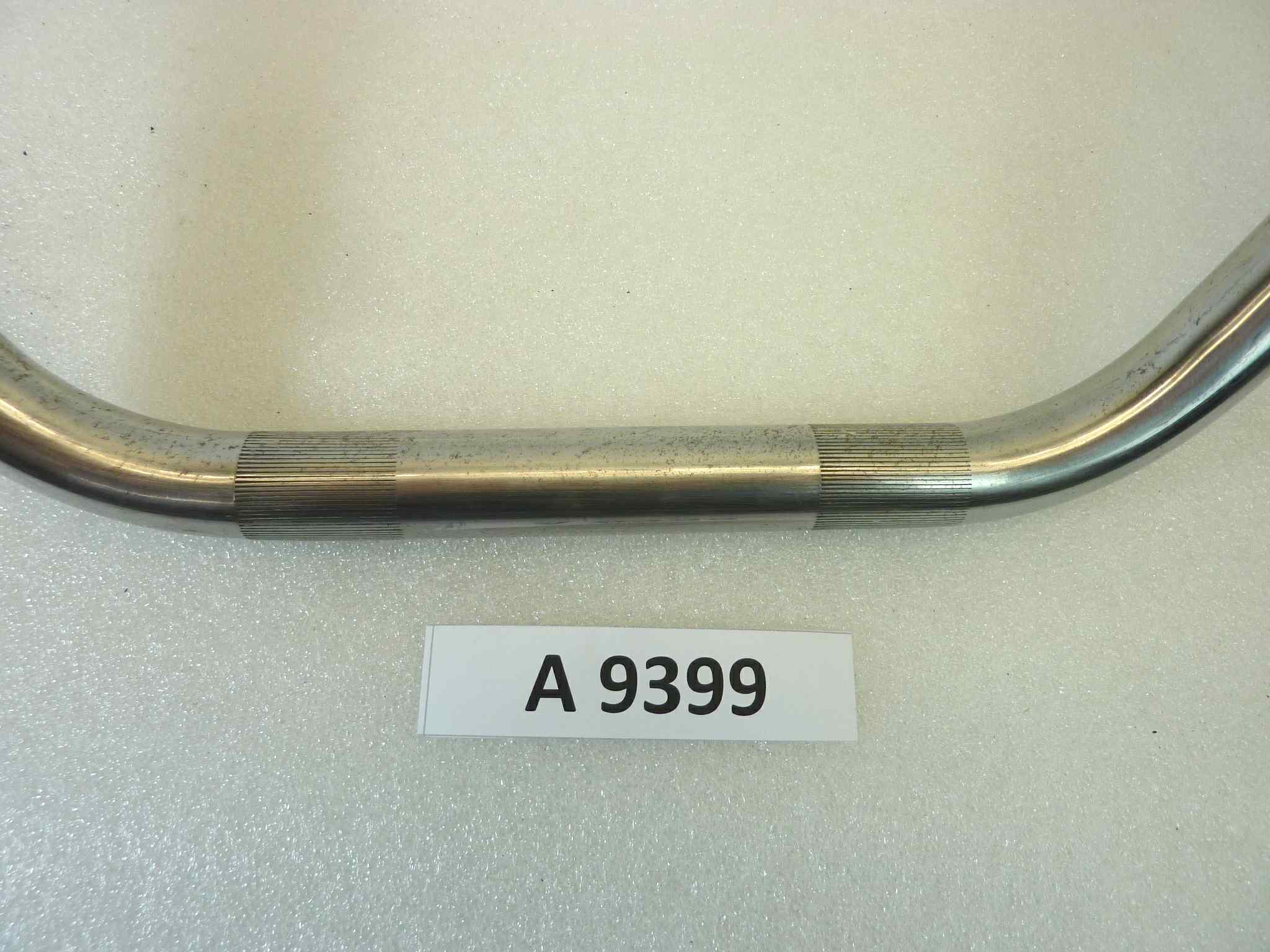 Manubrio moto epoca Cagiva Guzzi Gilera Bianchi Benelli diam 22 mm larghezza 76 cm altezza max 15 cm lungh centrale 20 NUOVO fondo di magazzino, LEGGI DESCRIZIONE - immagine 2