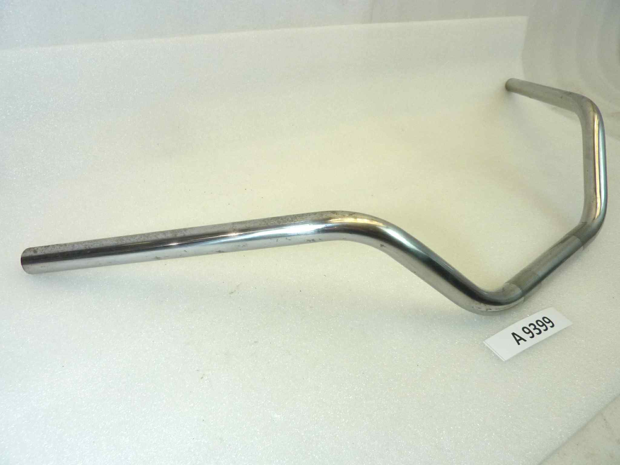 Manubrio moto epoca Cagiva Guzzi Gilera Bianchi Benelli diam 22 mm larghezza 76 cm altezza max 15 cm lungh centrale 20 NUOVO fondo di magazzino, LEGGI DESCRIZIONE - immagine 3