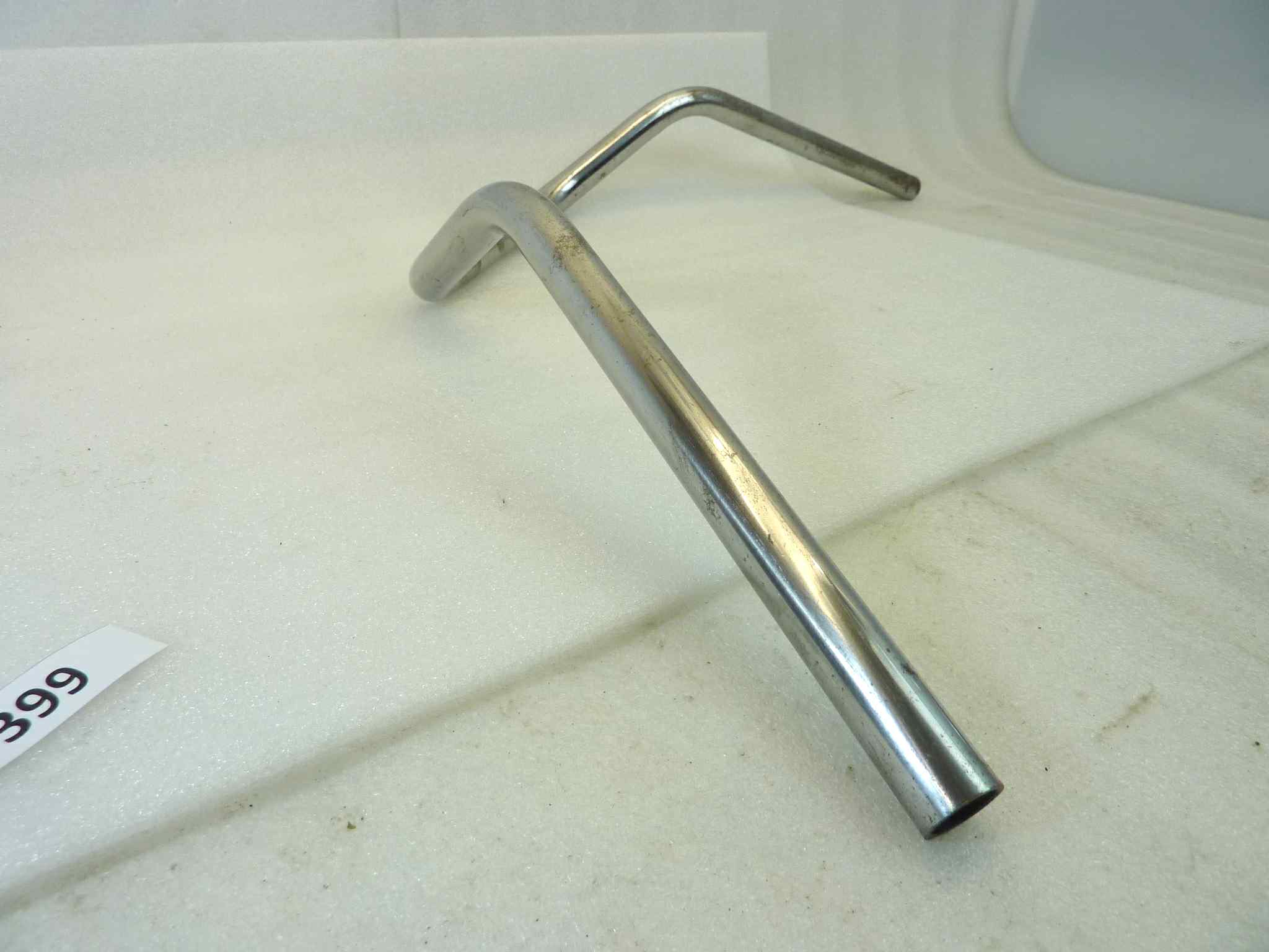 Manubrio moto epoca Cagiva Guzzi Gilera Bianchi Benelli diam 22 mm larghezza 76 cm altezza max 15 cm lungh centrale 20 NUOVO fondo di magazzino, LEGGI DESCRIZIONE - immagine 8