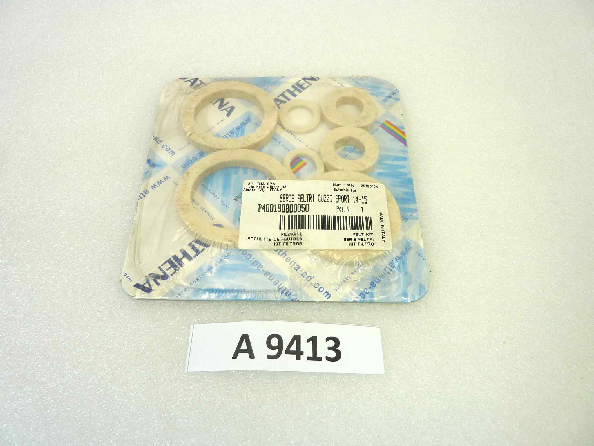 Serie feltri Athena Guzzi Sport 14 15 kit filtro 7 pezzi cod P400190800050 originale no replica NUOVO fondo di magazzino, LEGGI DESCRIZIONE