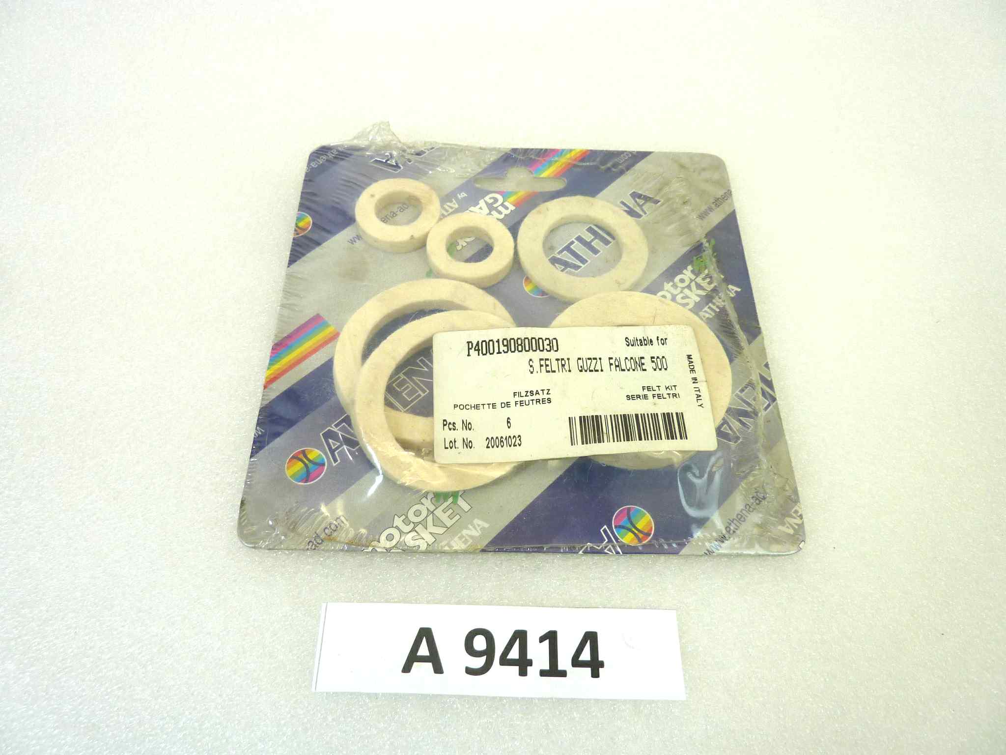 Serie feltri Athena Guzzi Falcone 500 6 pezzi cod P400190800030 originale no replica NUOVO fondo di magazzino, LEGGI DESCRIZIONE